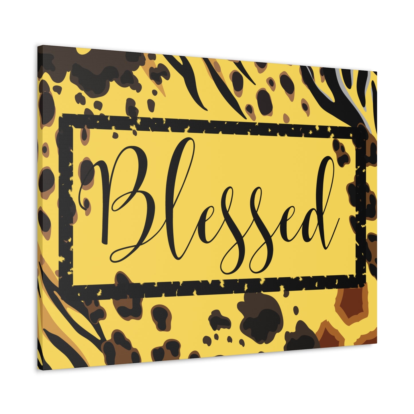 Christian Wall Art: Blessed (Wood Frame Ready to Hang)