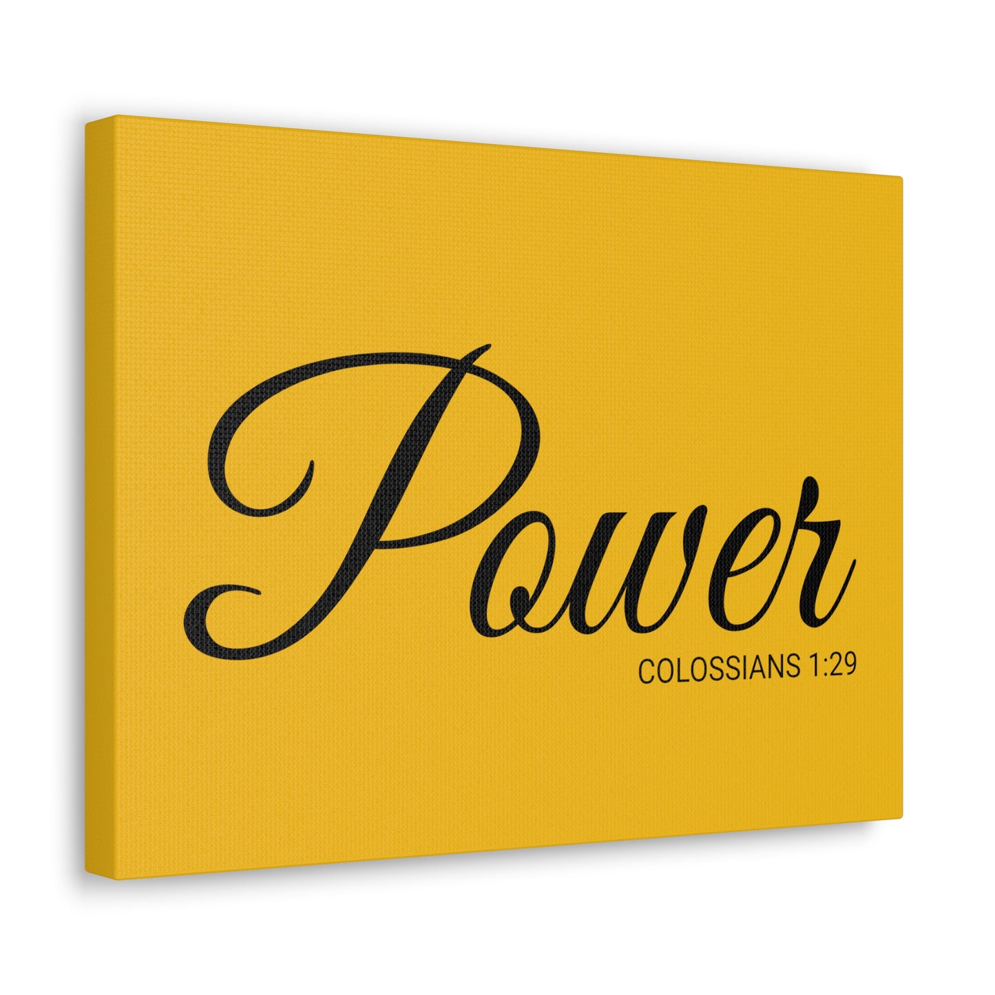 Christian Wall Art "Power" Verse Colossians 1:29 Ready to Hang Unframed