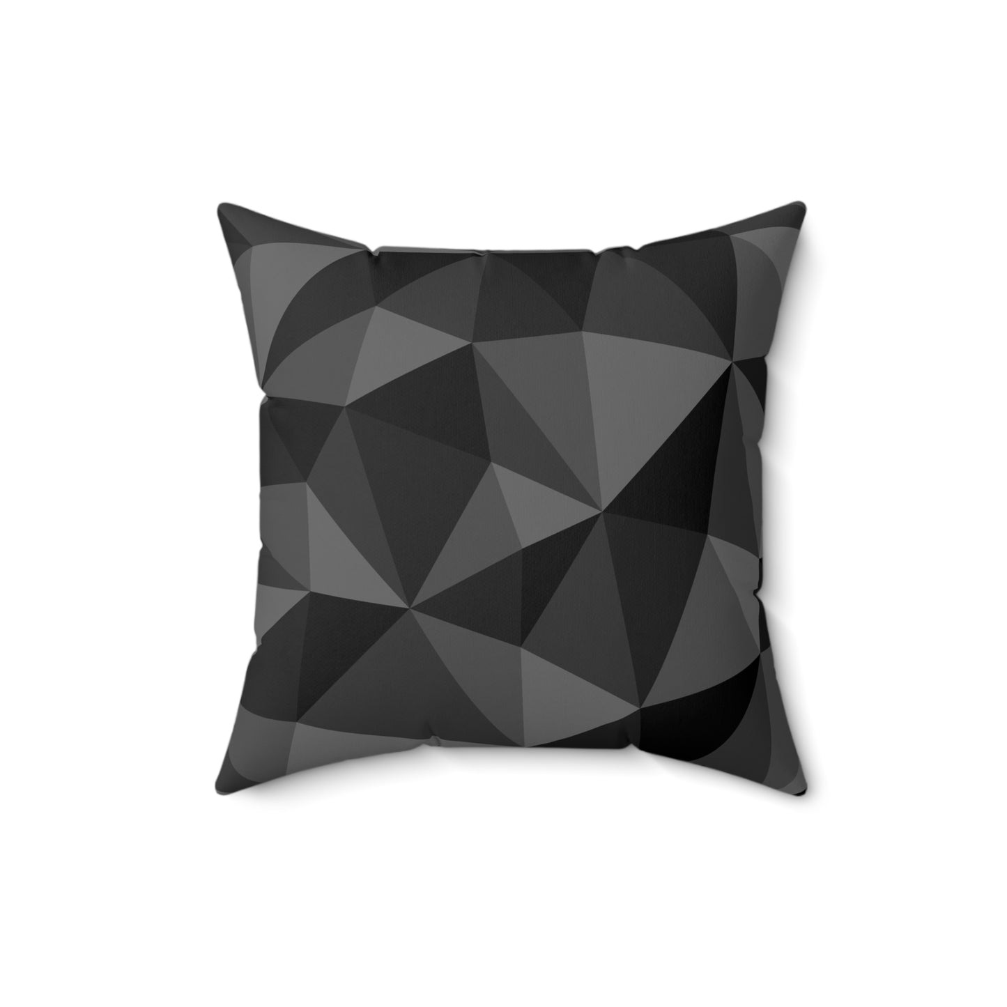 Black and Gray Abstract Throw Pillow