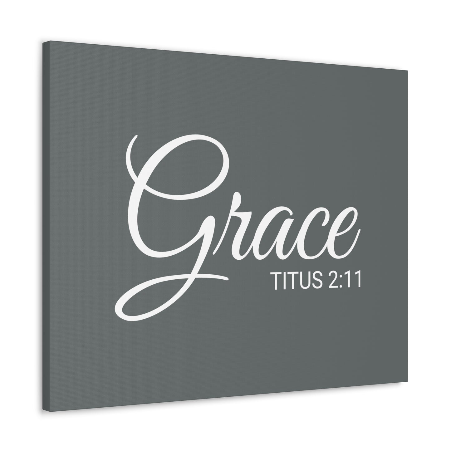 Christian Wall Art "Grace" Verse Titus 2:11 Ready to Hang Unframed