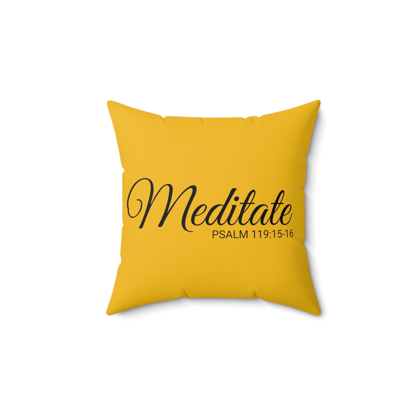 Scripture Meditate Psalm 119:15-16 Bible Verse Pillow