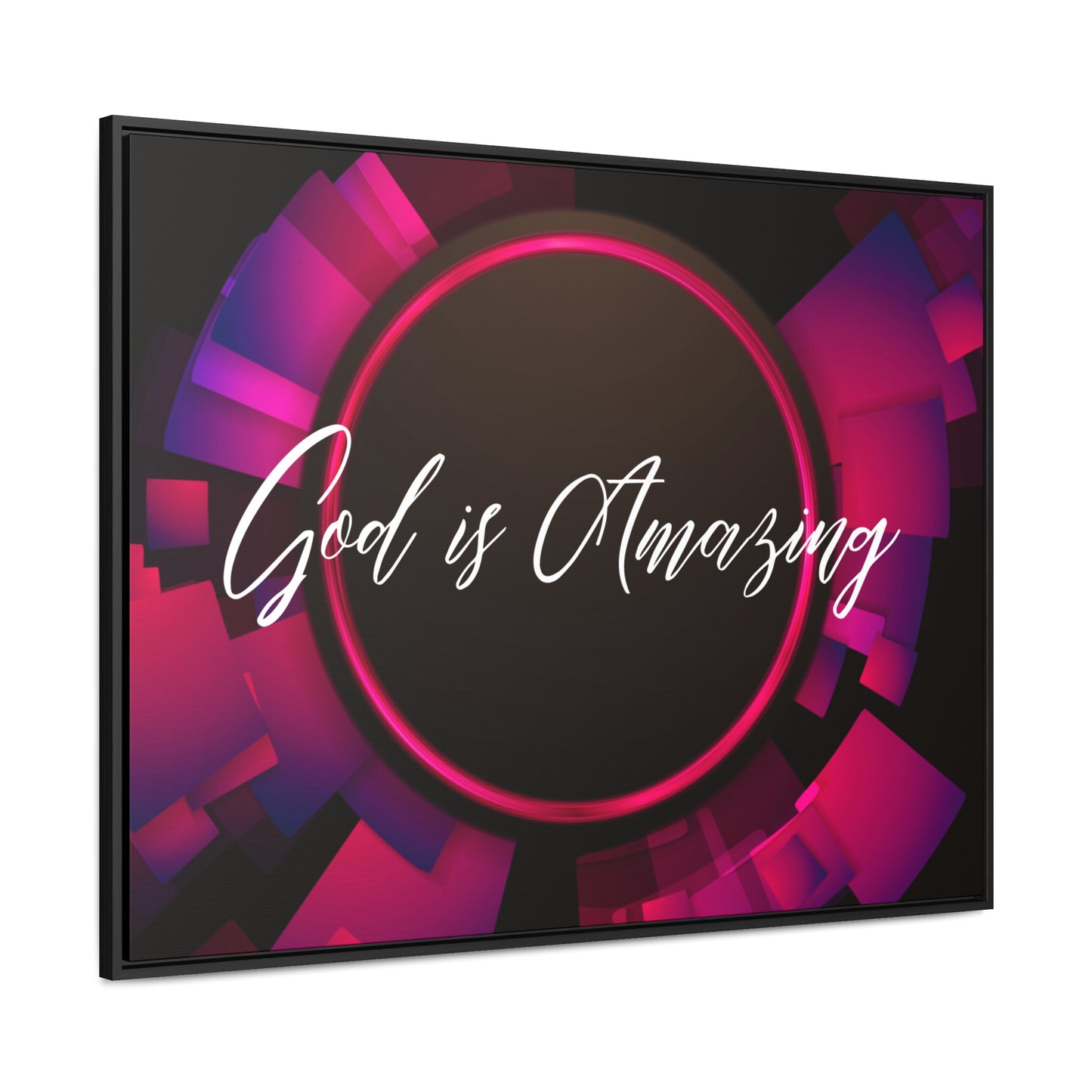 Christian Wall Art: God is Amazing (Floating Frame)