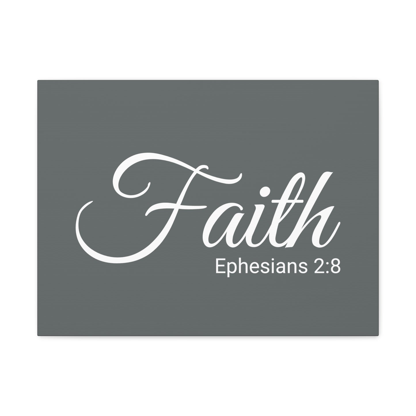 Christian Wall Art "Faith" Verse Ephesians 2:8 Ready to Hang Unframed