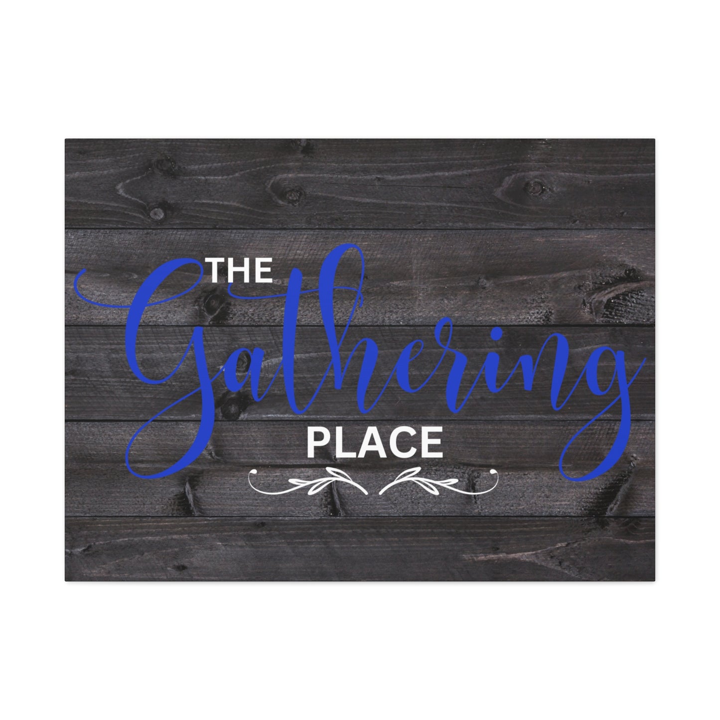 Christian Wall Art: The Gathering Place (Wood Frame Ready to Hang)