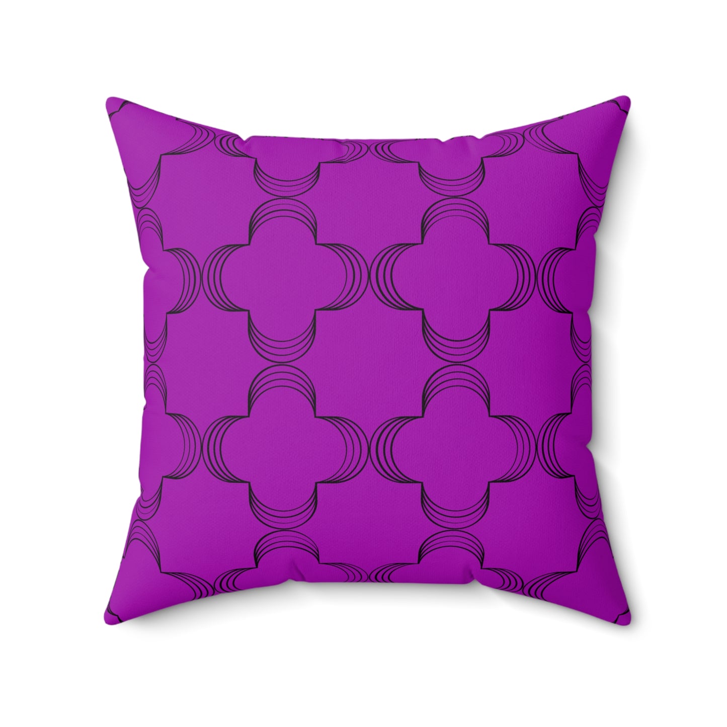 Geometric Violet (Matching The Gathering Place) Throw Pillow