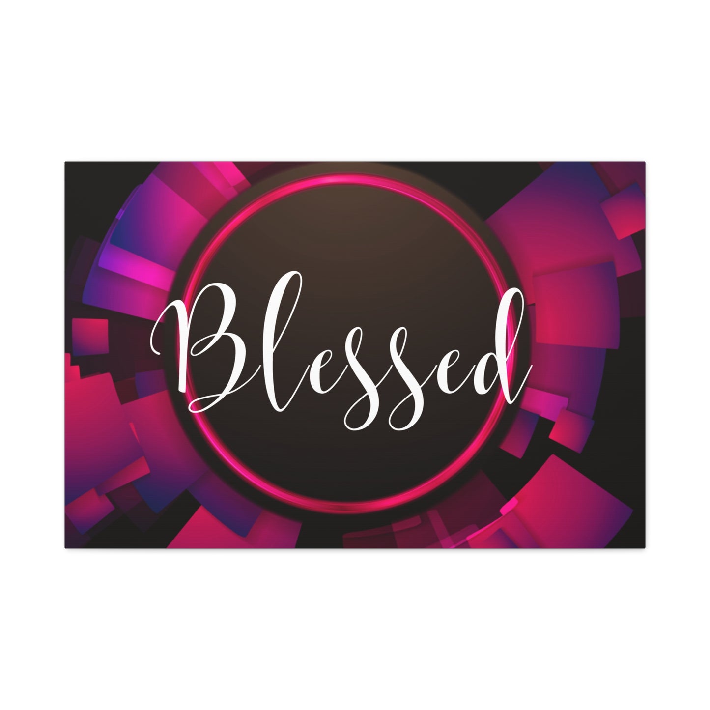 Christian Wall Art: Blessed (Wood Frame Ready to Hang)