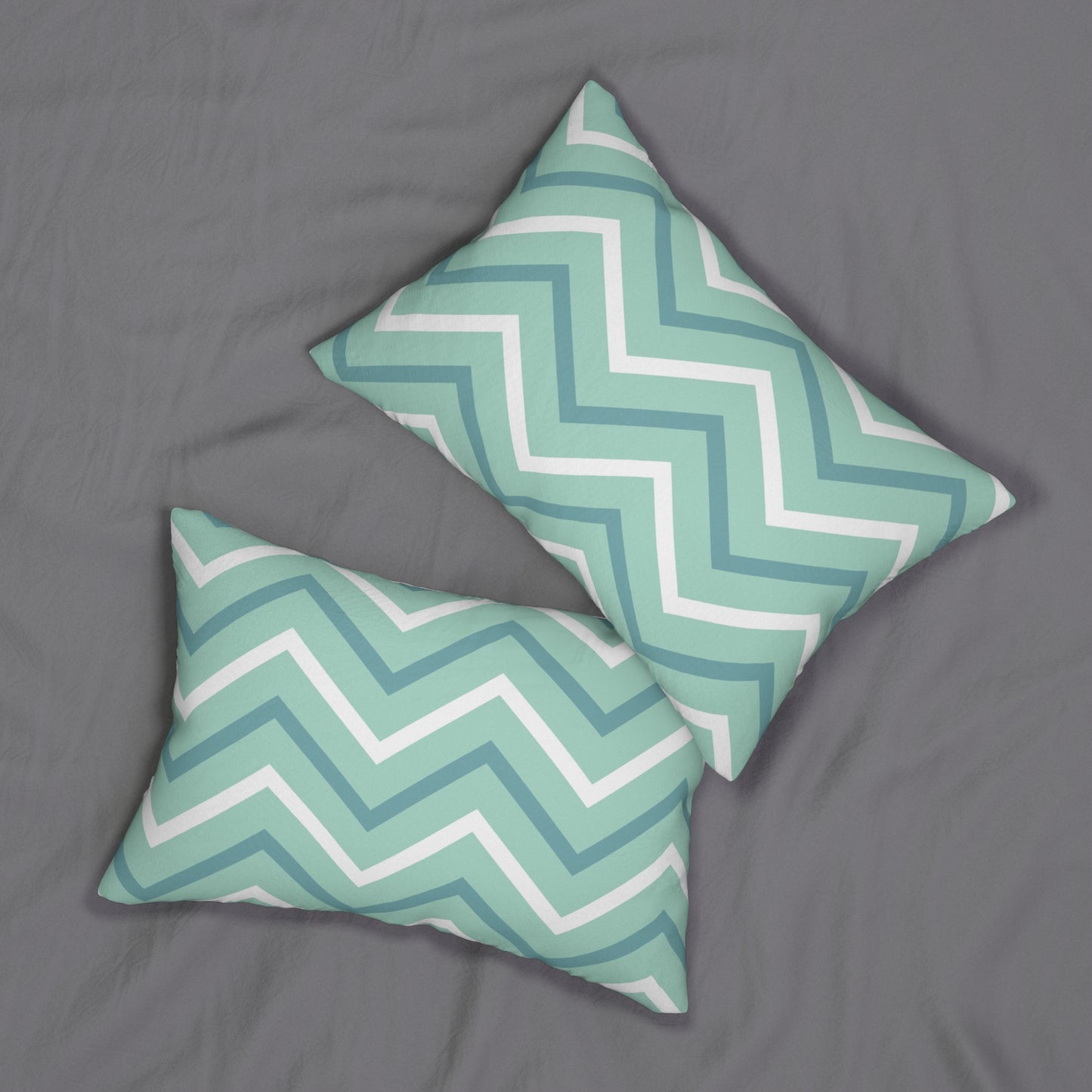 Almohada decorativa en zigzag multicolor