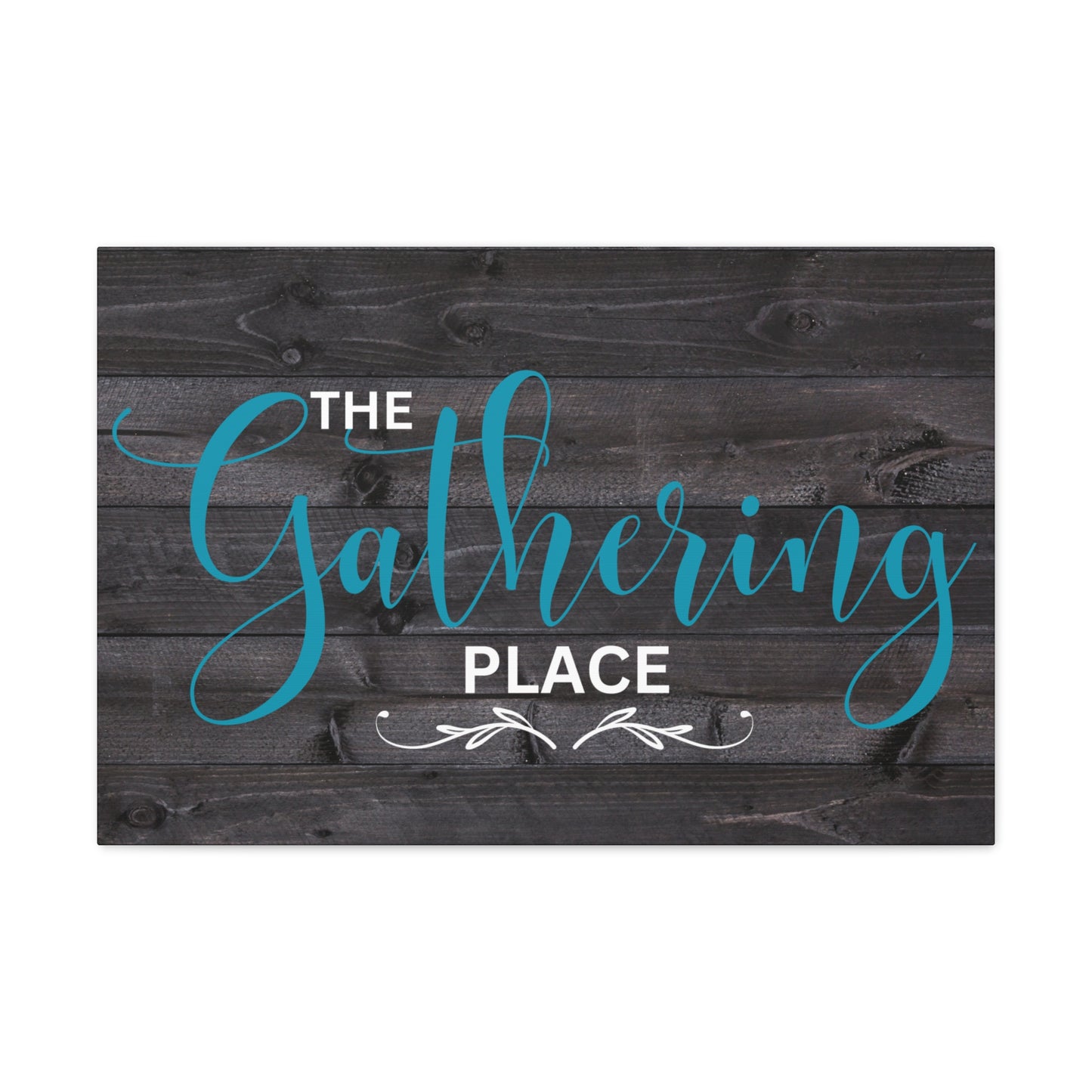 Christian Wall Art: The Gathering Place (Wood Frame Ready to Hang)