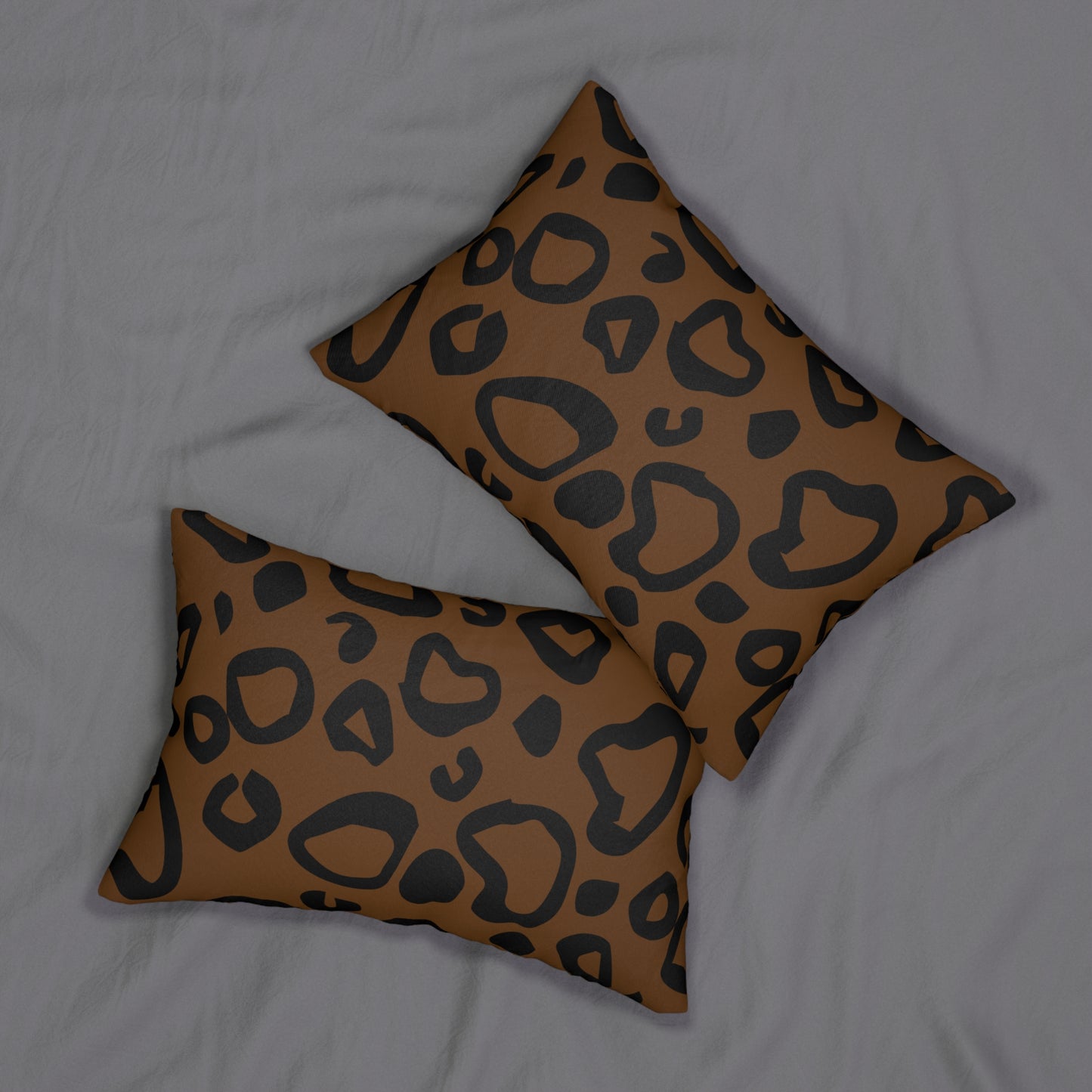 Leopard Print Brown Accent Pillow