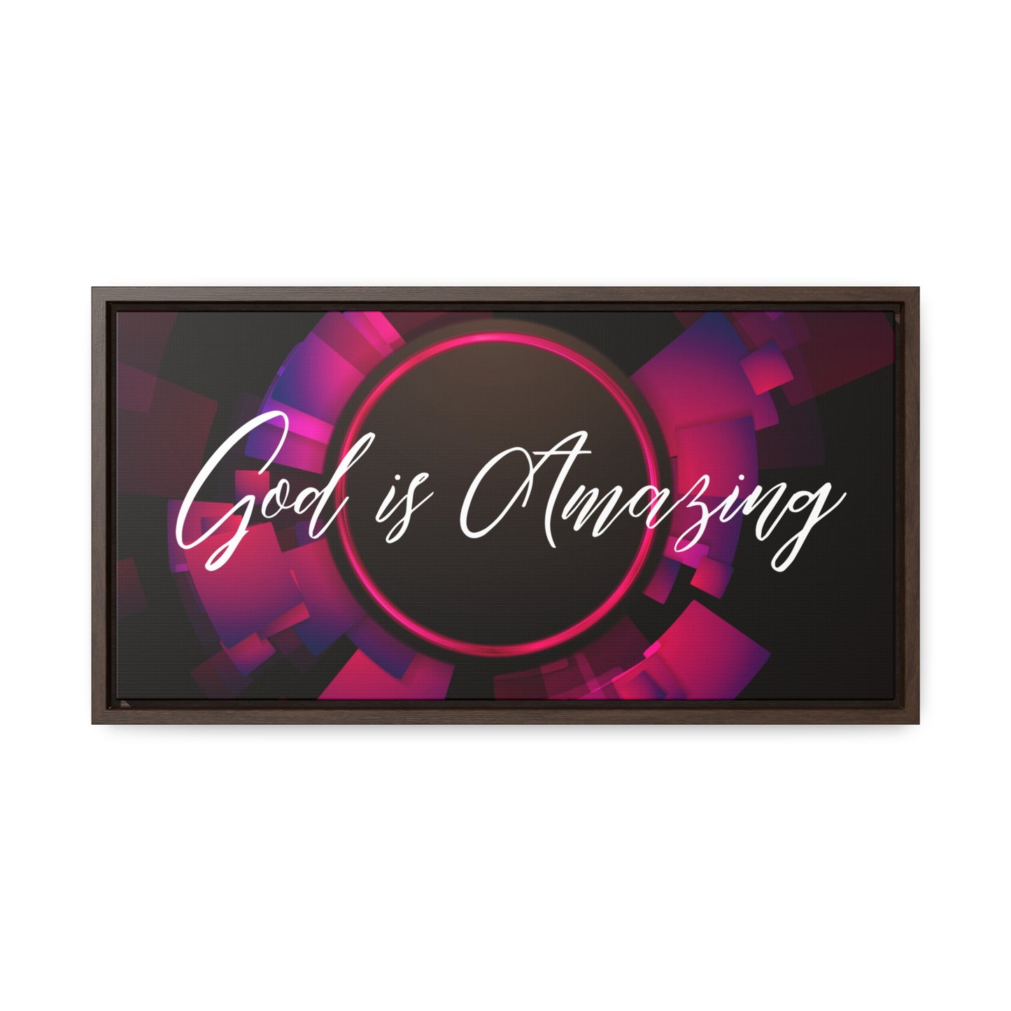 Christian Wall Art: God is Amazing (Floating Frame)