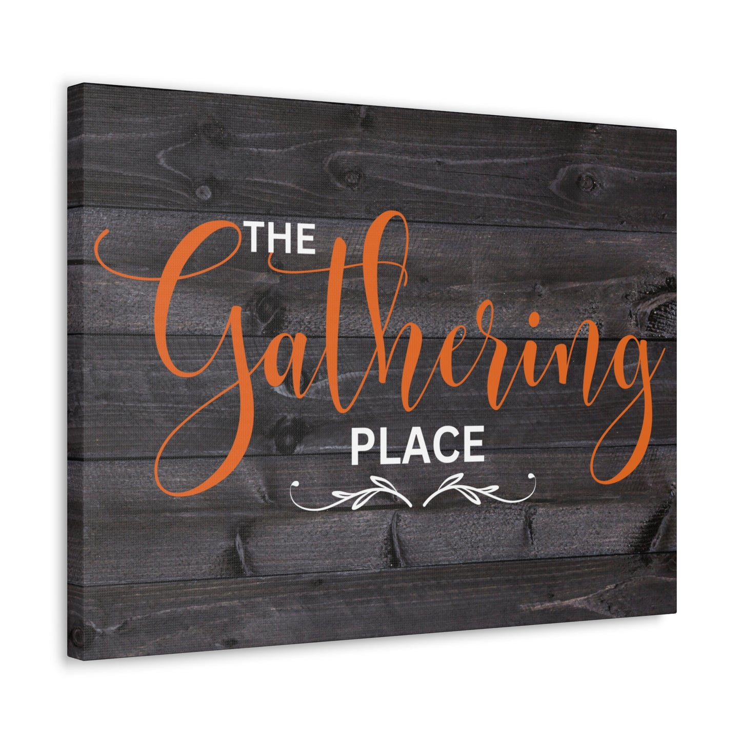 Christian Wall Art: The Gathering Place (Wood Frame Ready to Hang)