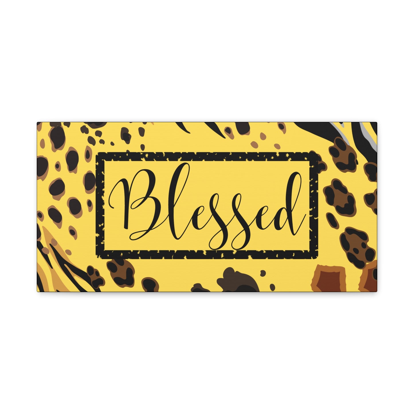 Christian Wall Art: Blessed (Wood Frame Ready to Hang)