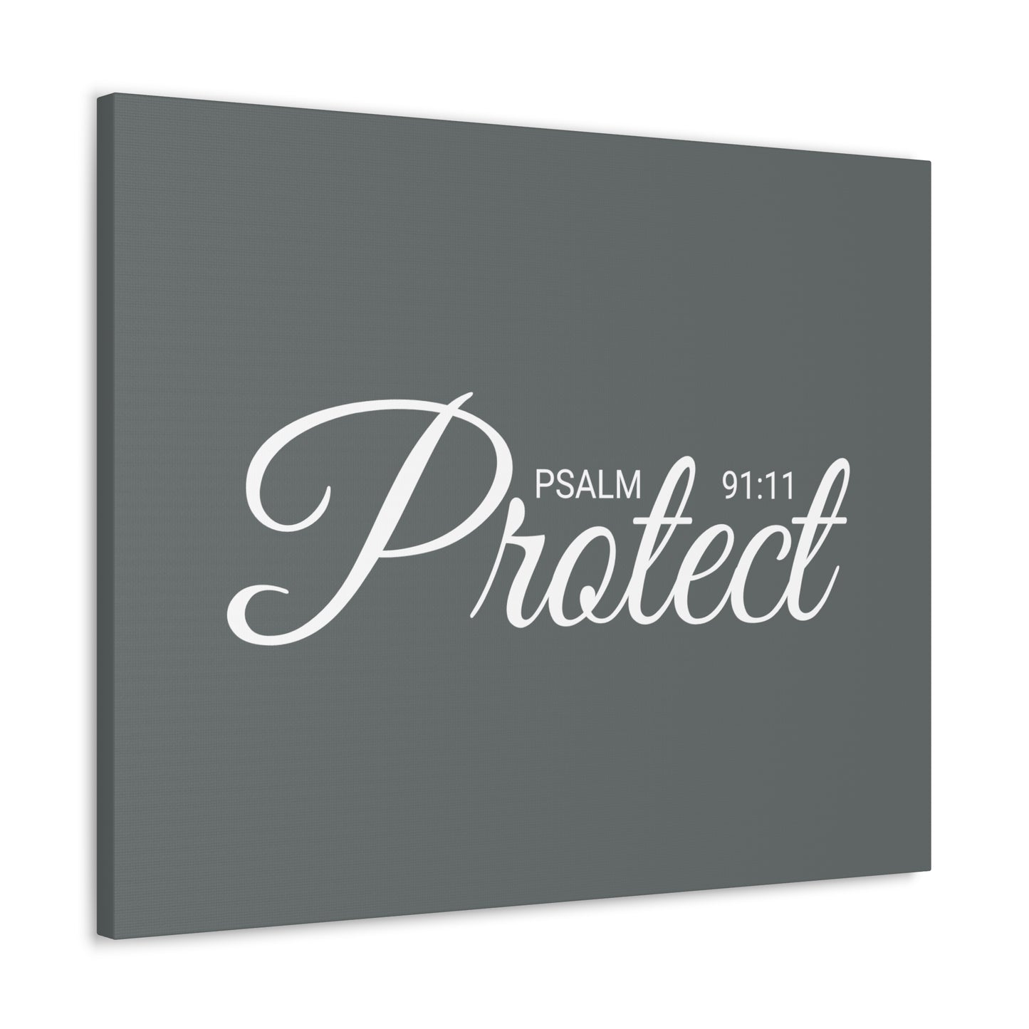 Christian Wall Art "Protect" Psalm 91:11 Ready to Hang Unframed