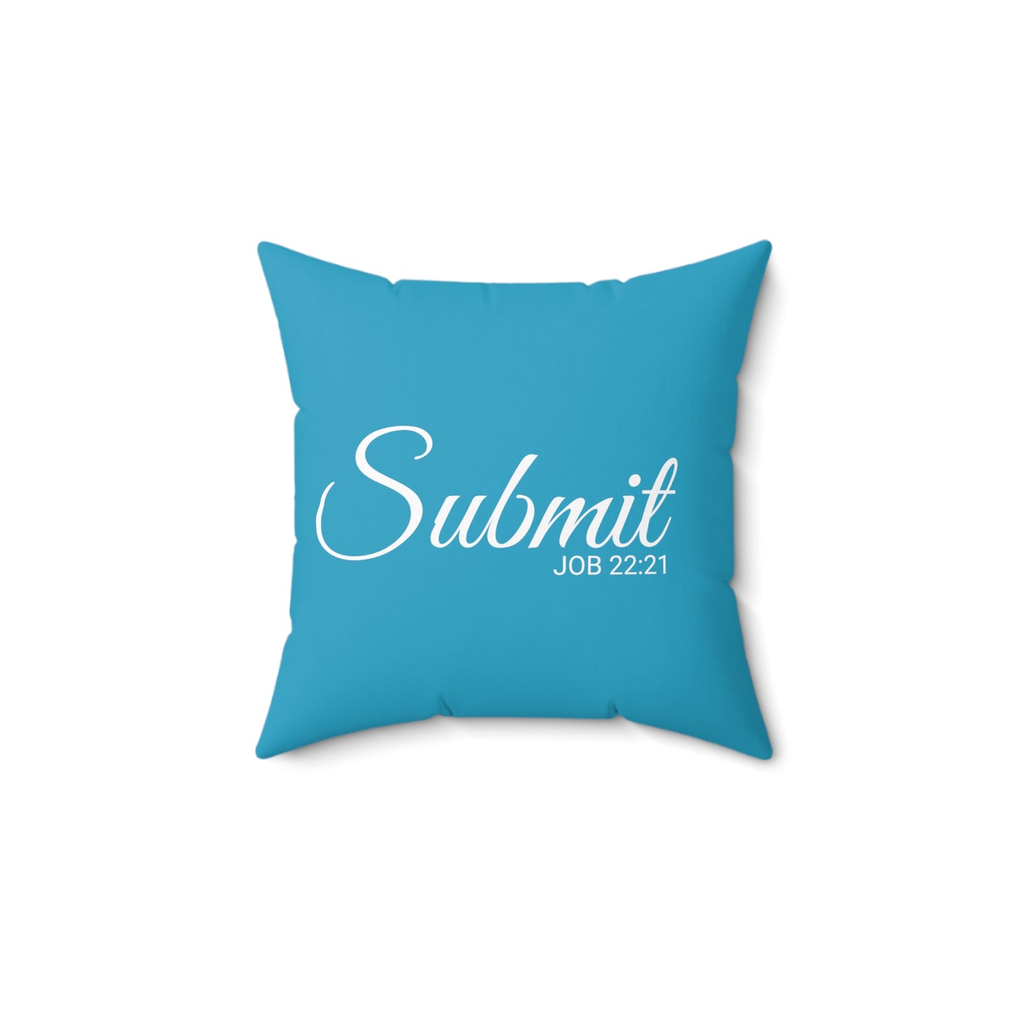 Scripture Submit Job 22:21 Bible Verse Throw Pillow