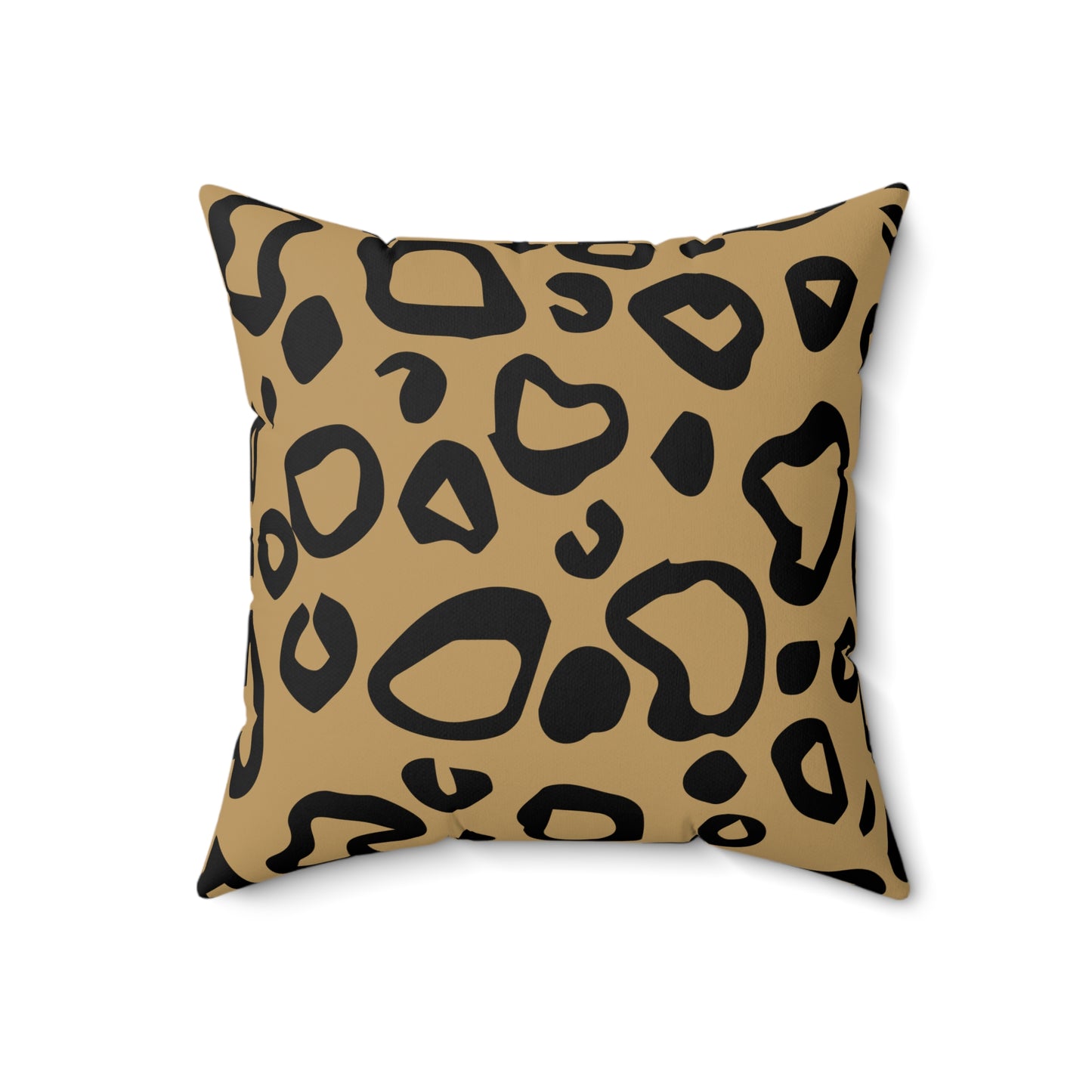 Leopard Print (Dual) Lt. Brown Throw Pillow