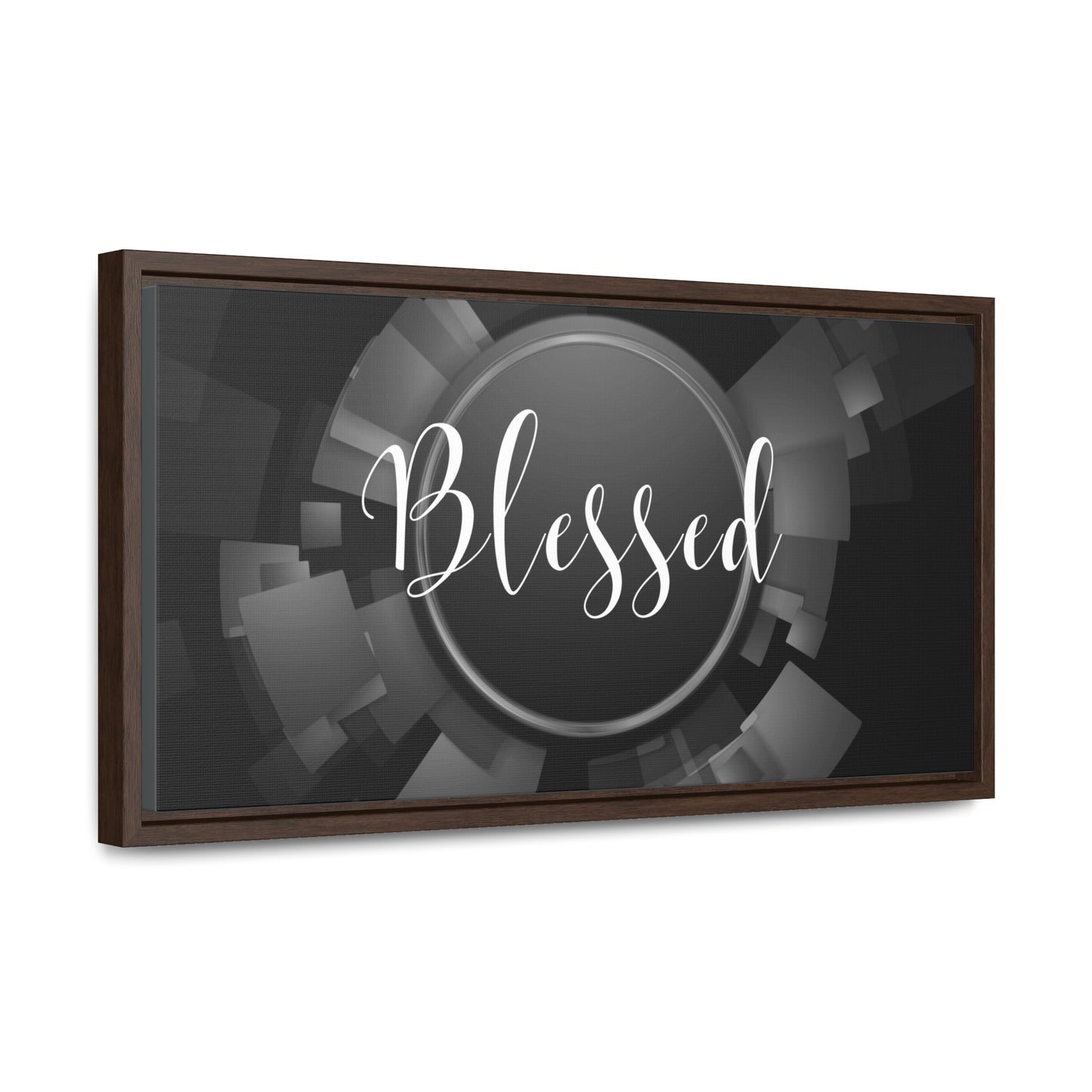 Christian Wall Art: Blessed (Floating Frame)