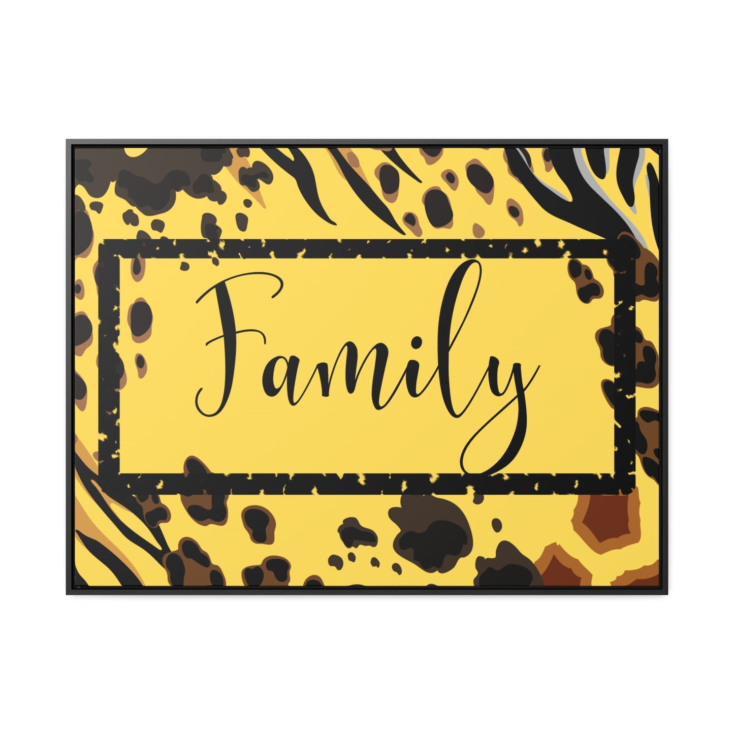 Christian Wall Art: Family (Floating Frame)