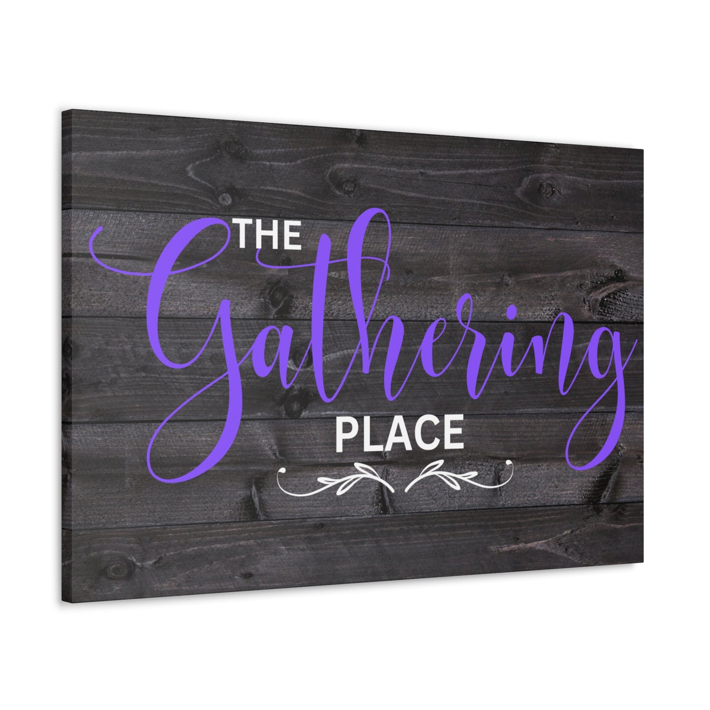 Christian Wall Art: The Gathering Place (Wood Frame Ready to Hang)