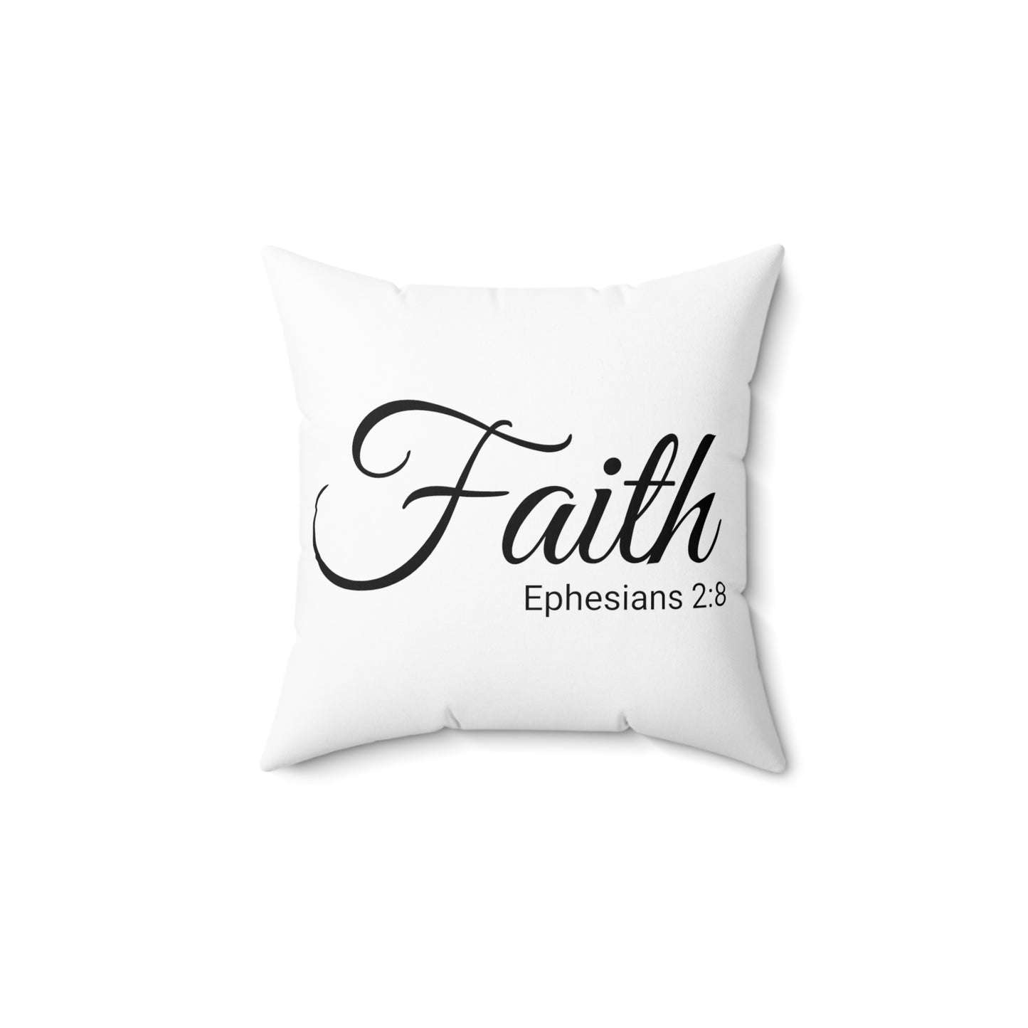 Scripture Faith Ephesians 2:8 Bible Verse Pillow