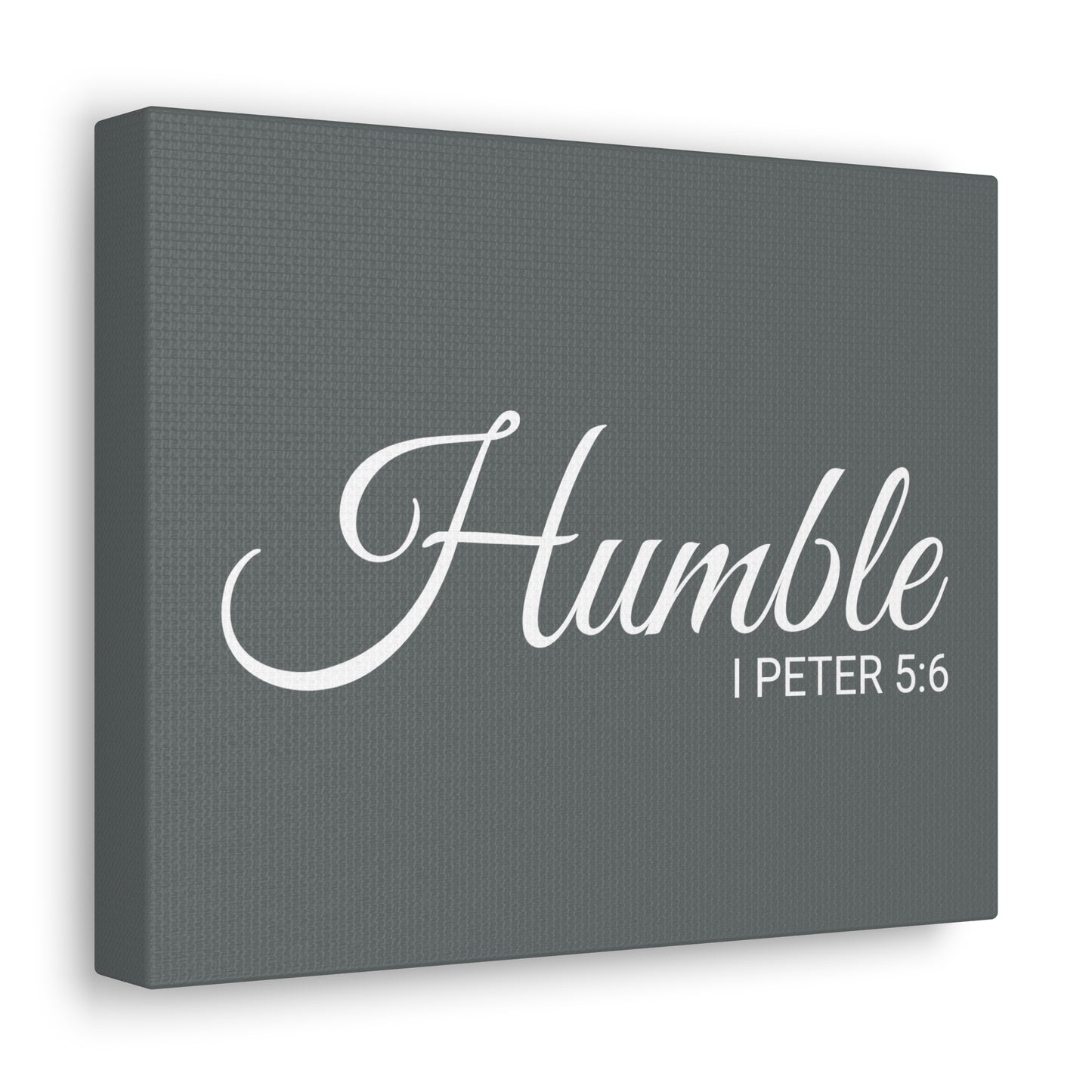 Christian Wall Art "Humble" Verse I Peter 5:6 Ready to Hang Unframed