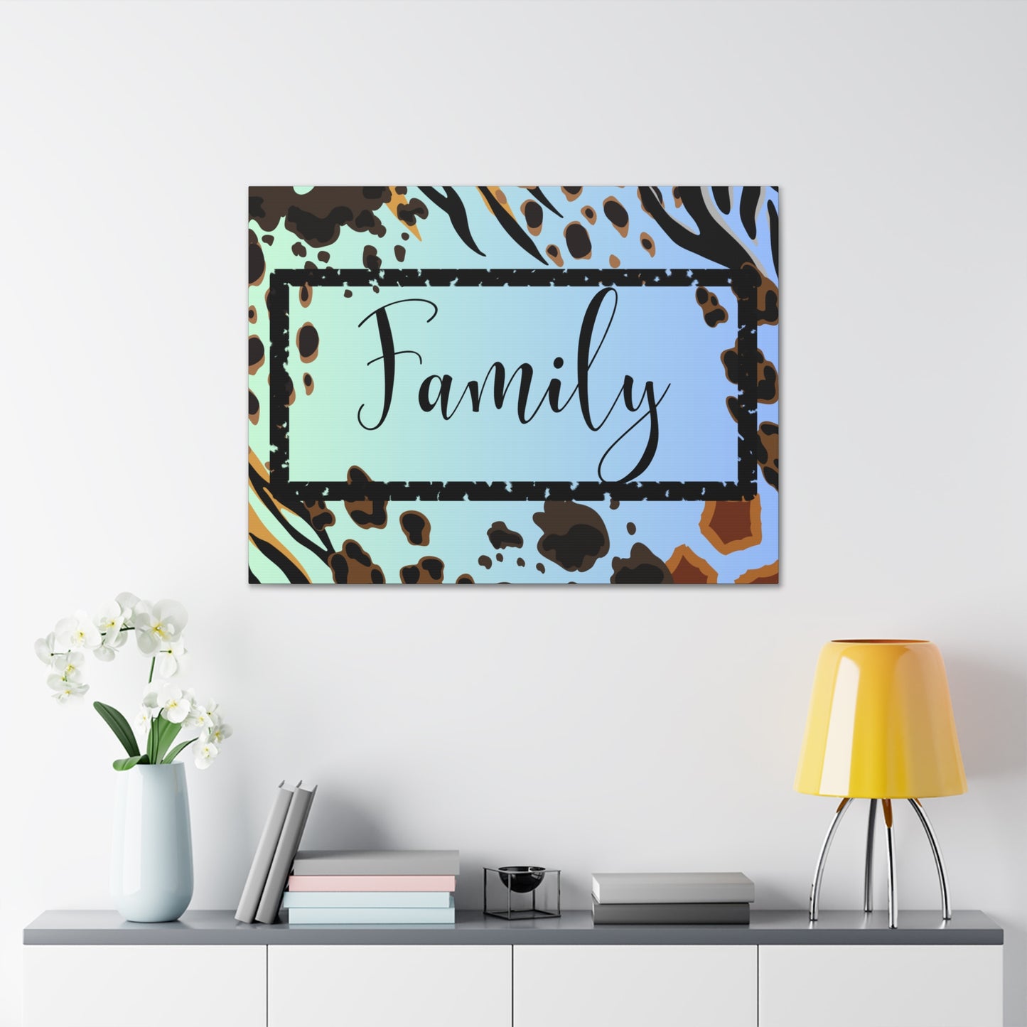 Christian Wall Art: Family (Wood Frame Ready to Hang)