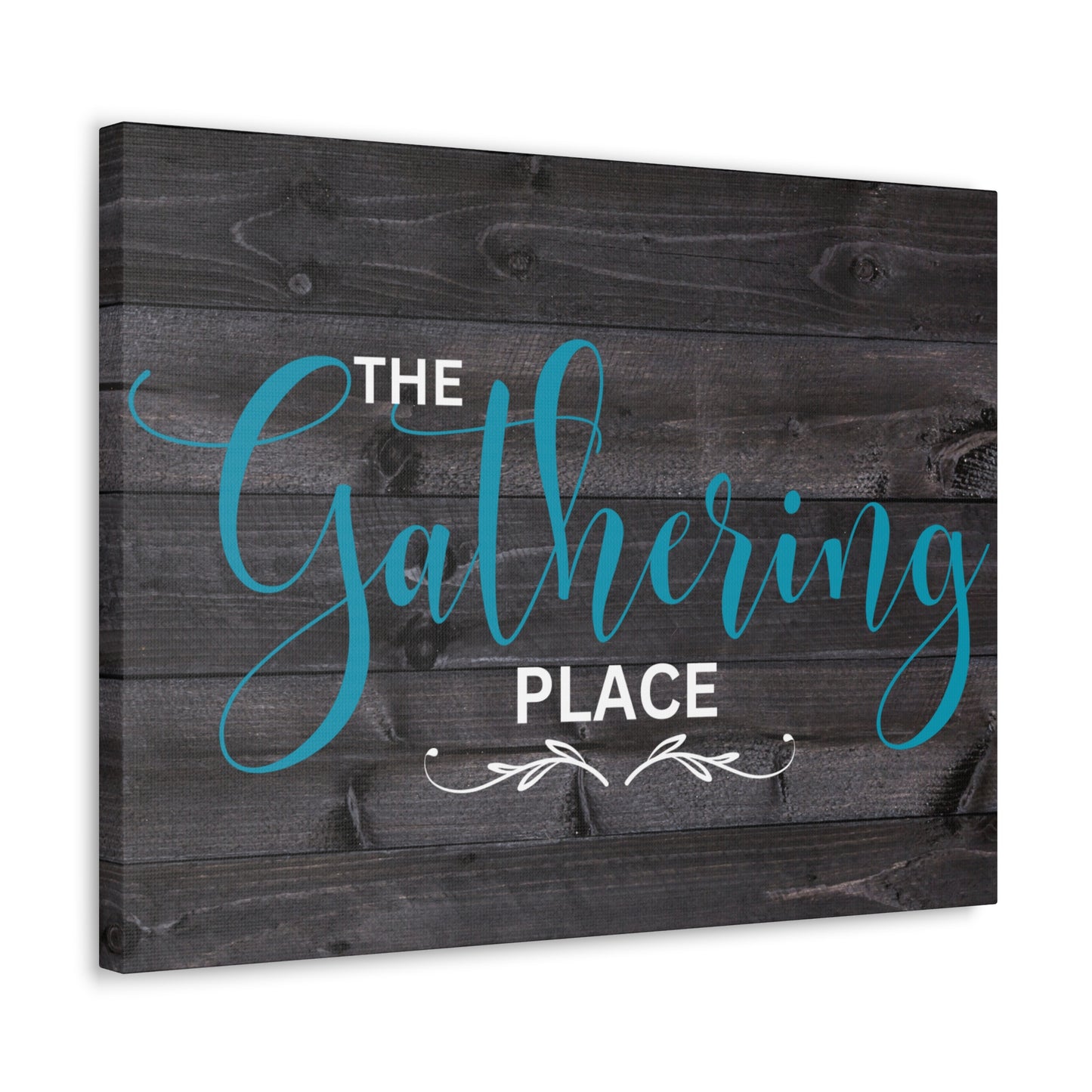 Christian Wall Art: The Gathering Place (Wood Frame Ready to Hang)