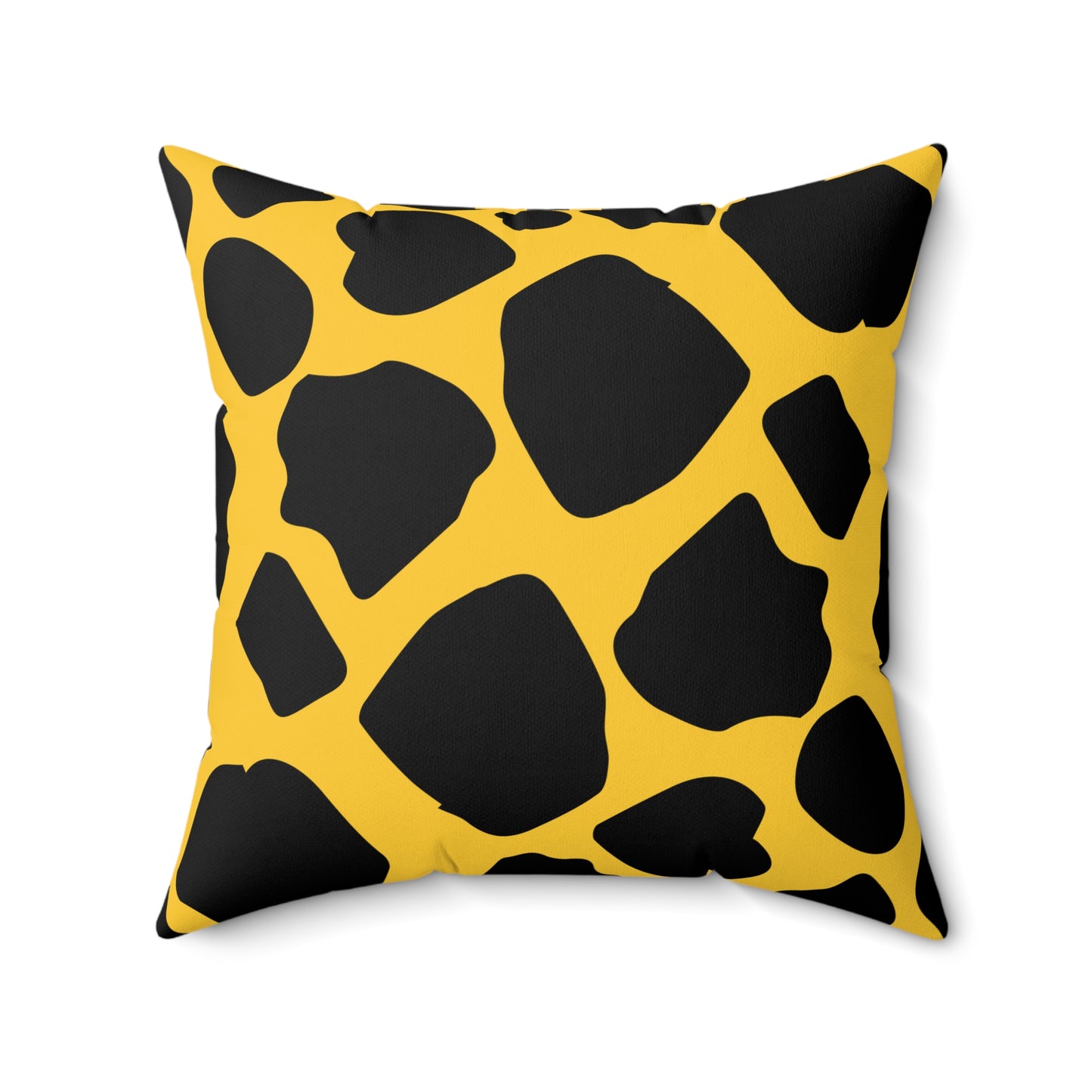 Cow Print (Dual) Gold Throw Pillow