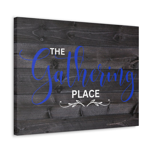 Christian Wall Art: The Gathering Place (Wood Frame Ready to Hang)