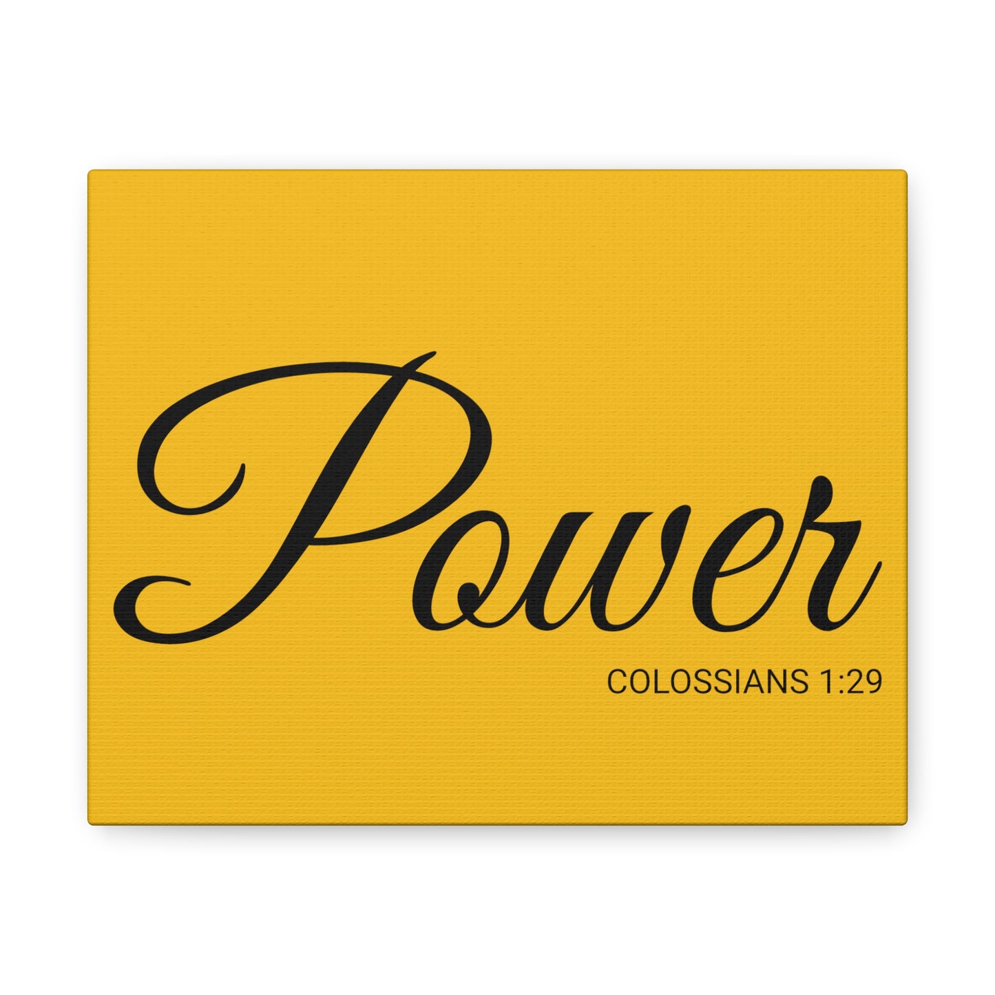 Christian Wall Art "Power" Verse Colossians 1:29 Ready to Hang Unframed