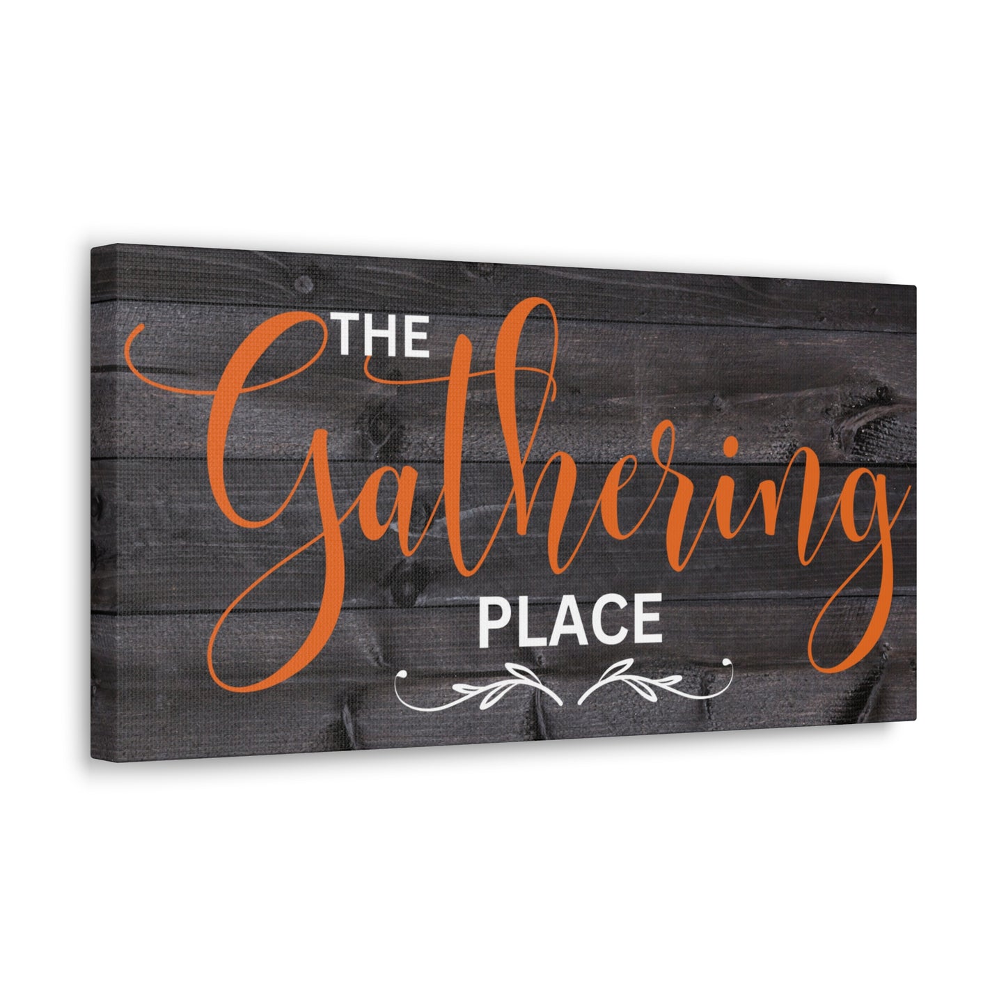 Christian Wall Art: The Gathering Place (Wood Frame Ready to Hang)