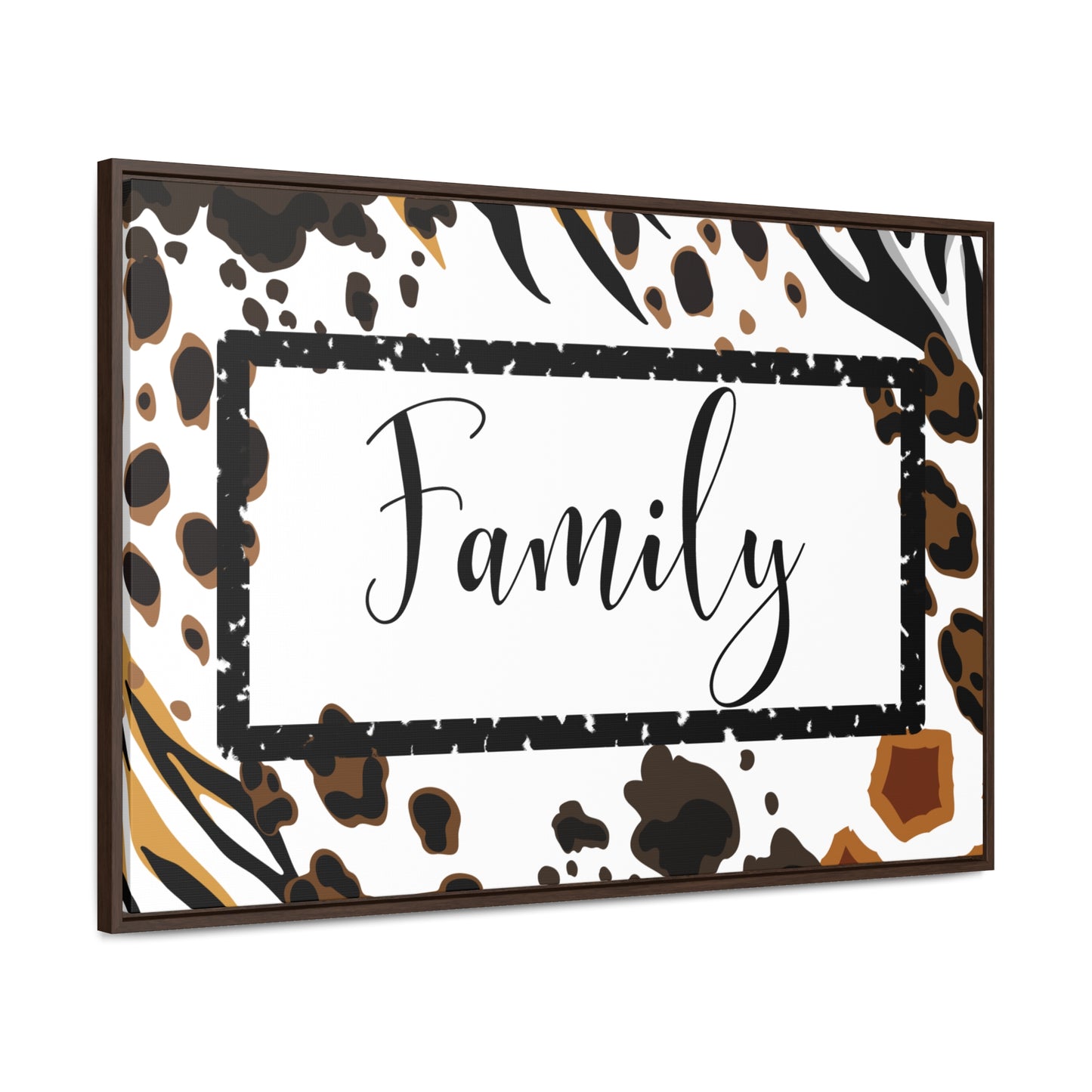 Christian Wall Art: Family (Floating Frame)