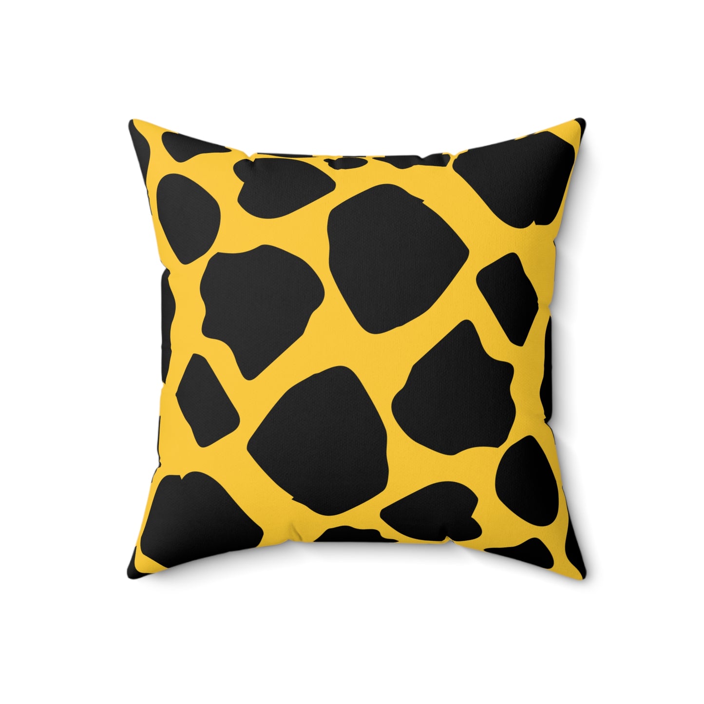 Cow Print (Dual) Gold Throw Pillow