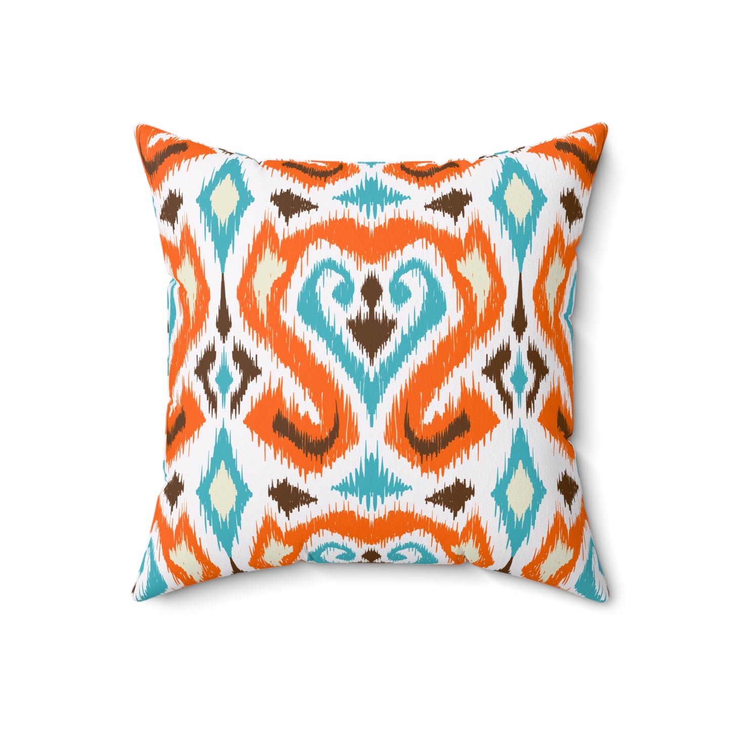 Ikat Style Throw Pillow