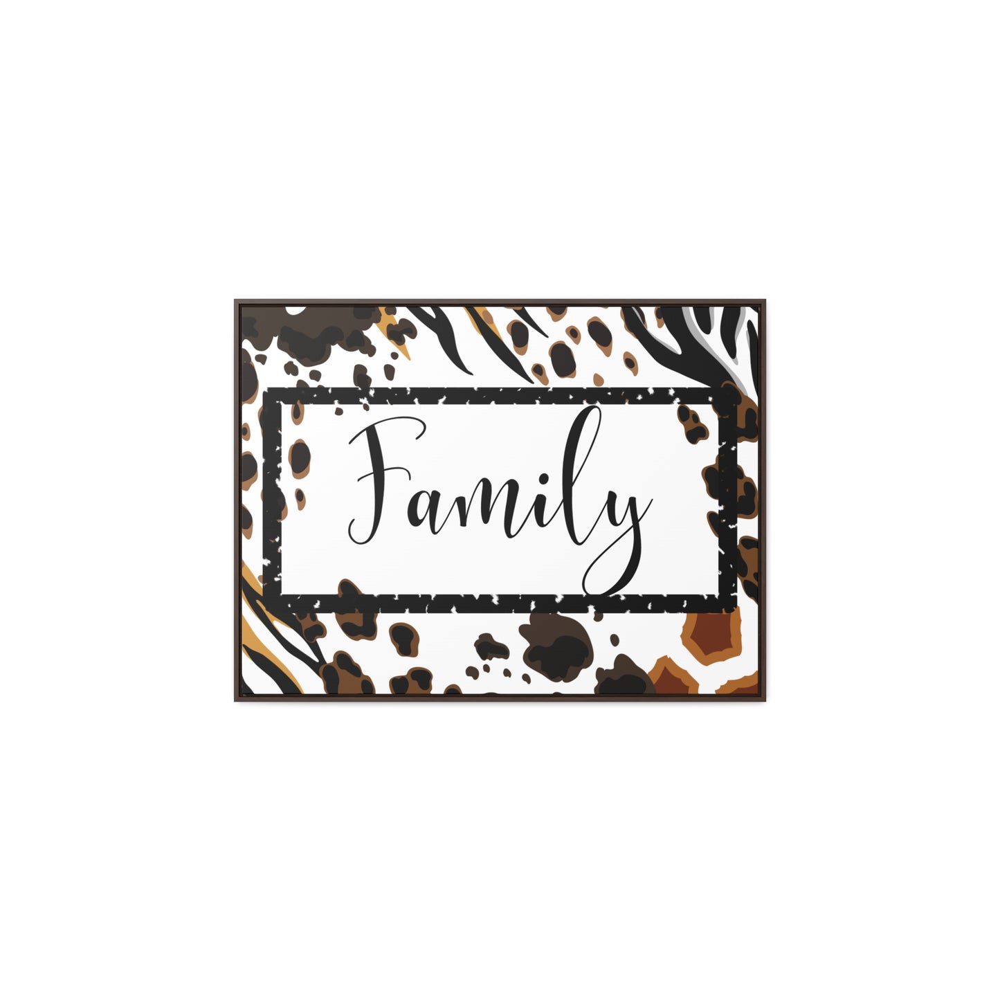 Christian Wall Art: Family (Floating Frame)