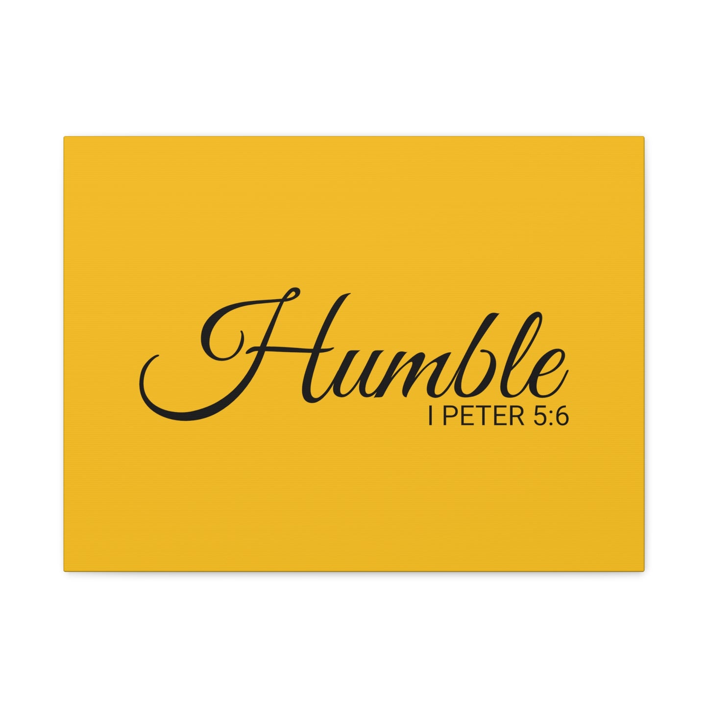 Christian Wall Art "Humble" Verse I Peter 5:6 Ready to Hang Unframed