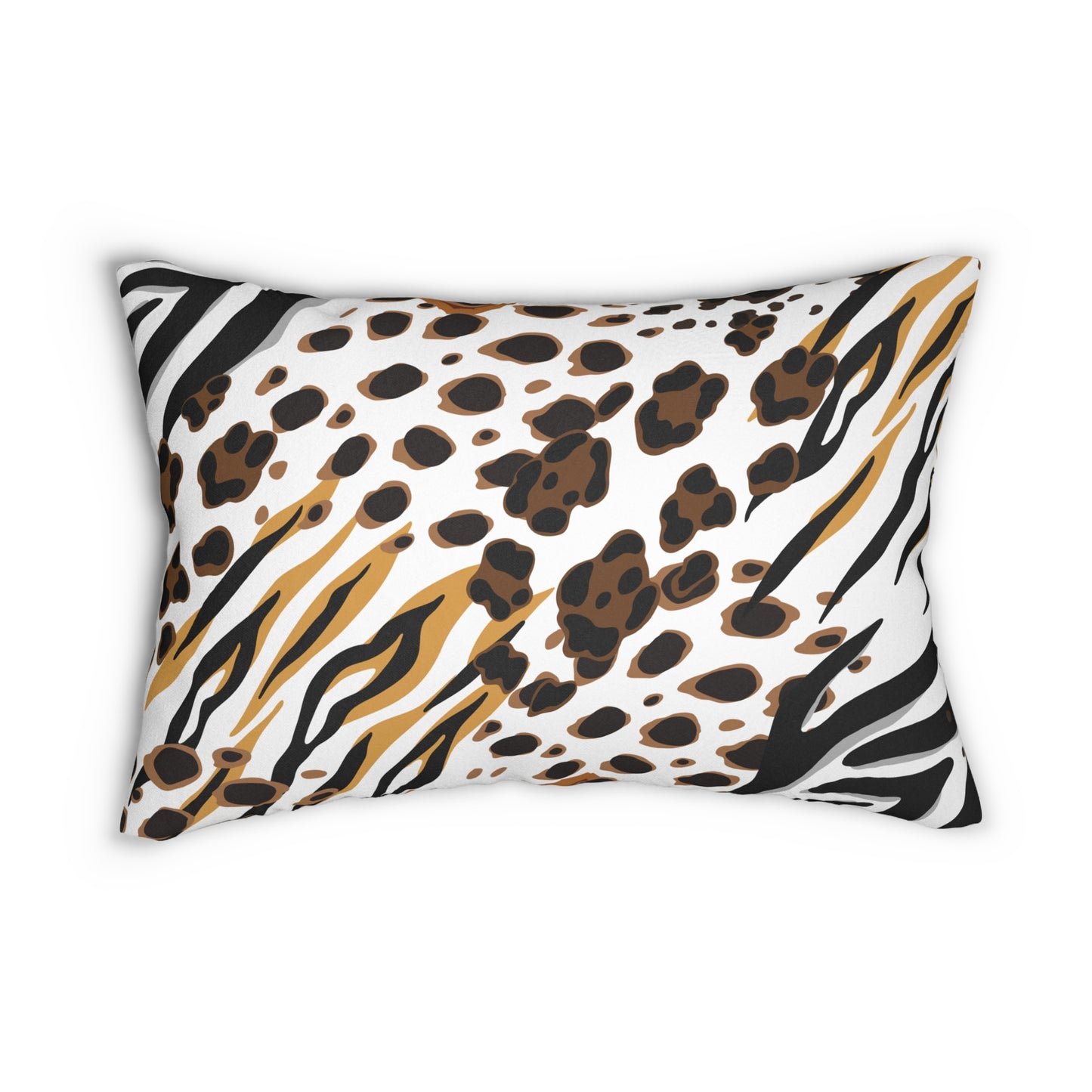 Animal Print (Dual) White Accent Pillow