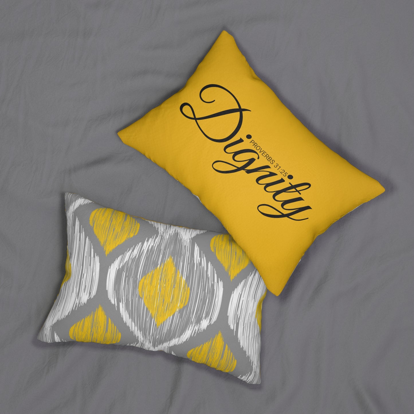 Dignity Proverbs 31:25 Bible Verse Pillow