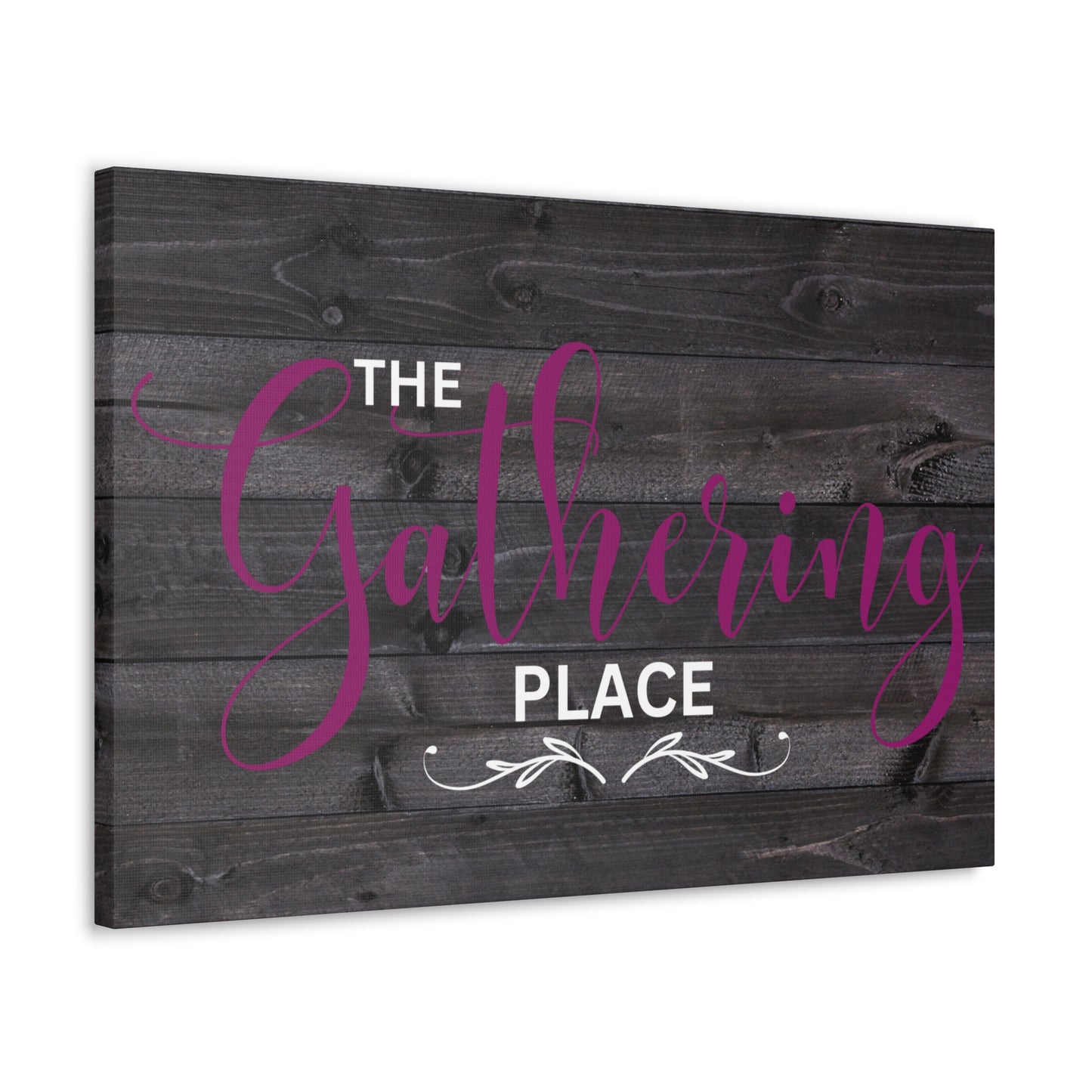 Christian Wall Art: The Gathering Place (Wood Frame Ready to Hang)