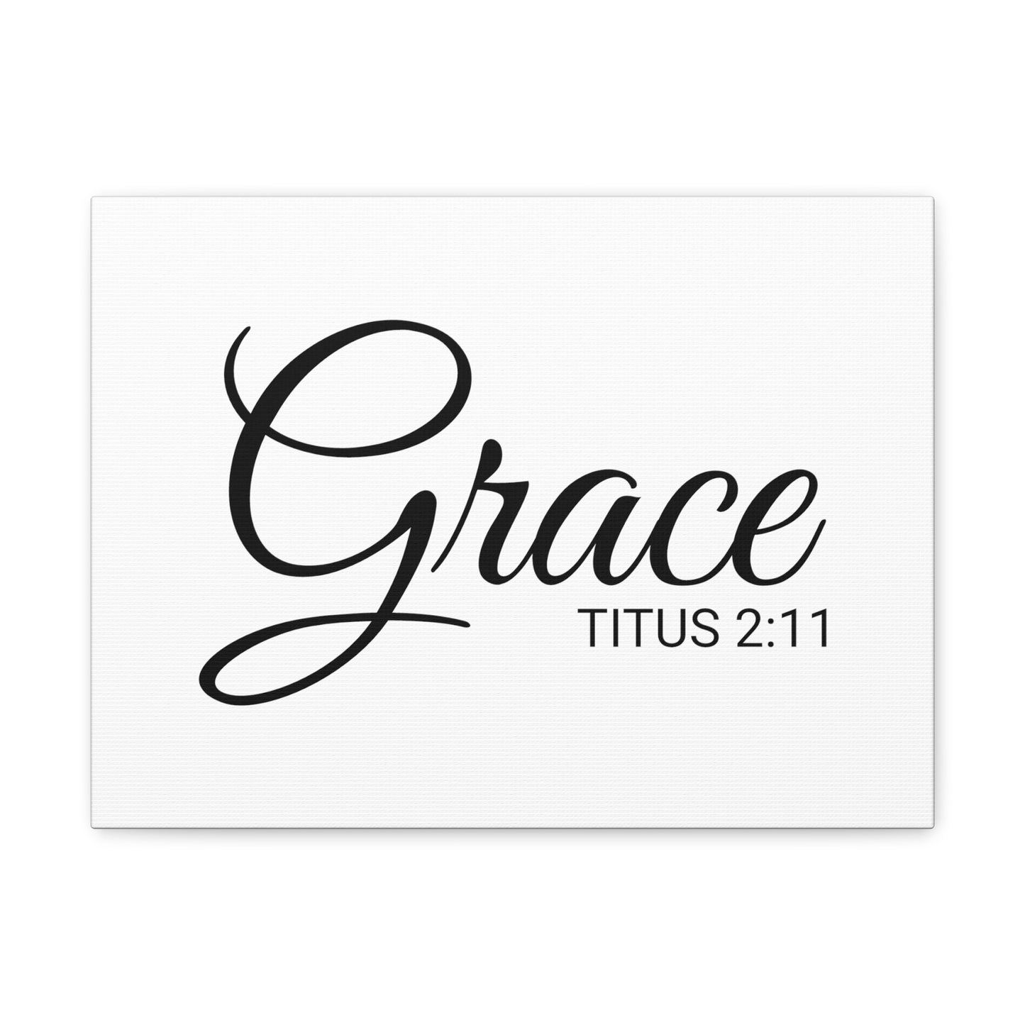 Christian Wall Art "Grace" Verse Titus 2:11 Ready to Hang Unframed