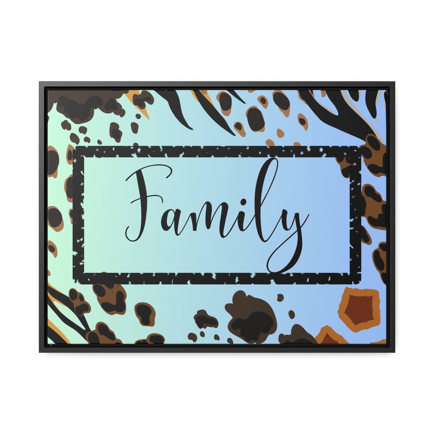 Christian Wall Art: Family (Floating Frame)