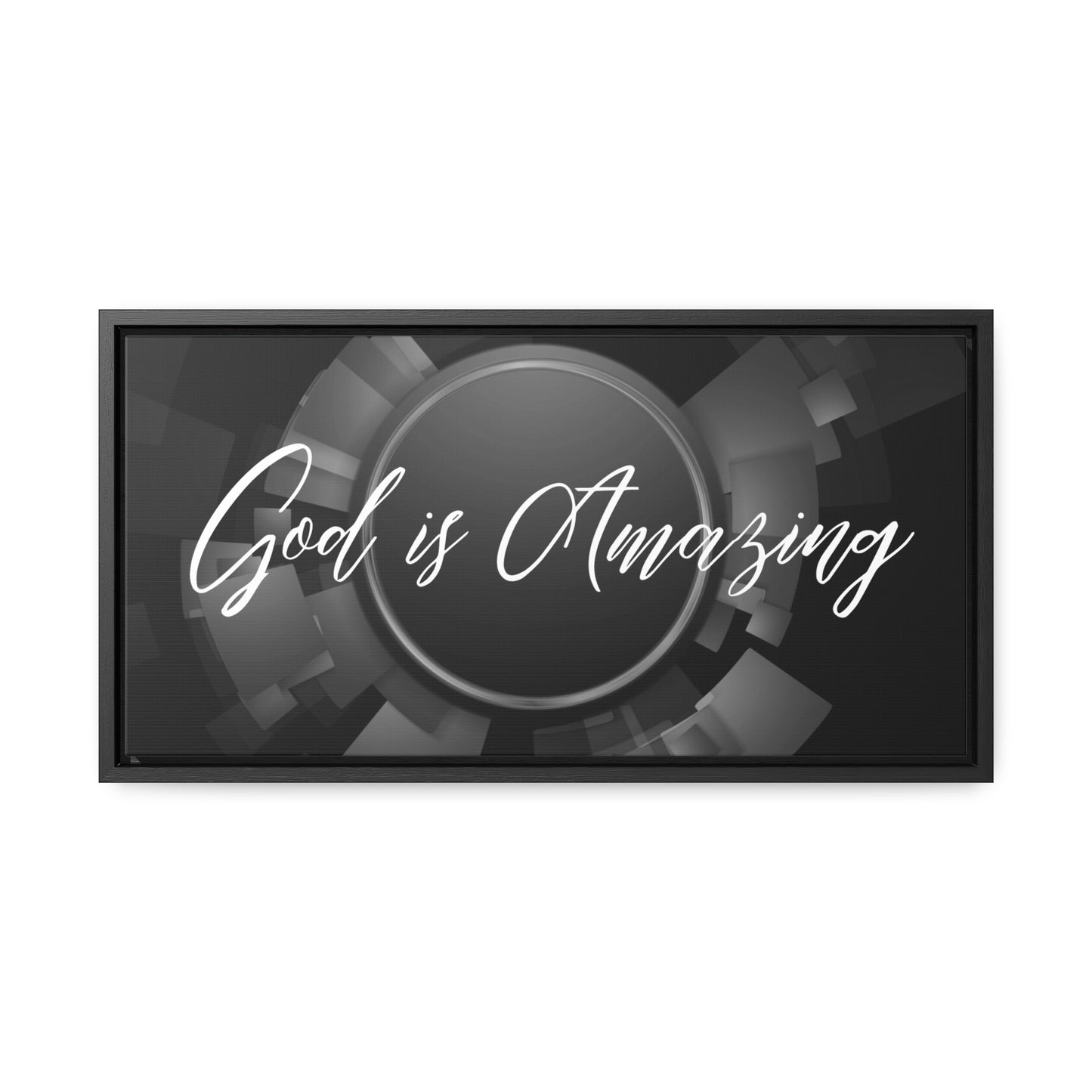 Christian Wall Art: God is Amazing (Floating Frame)