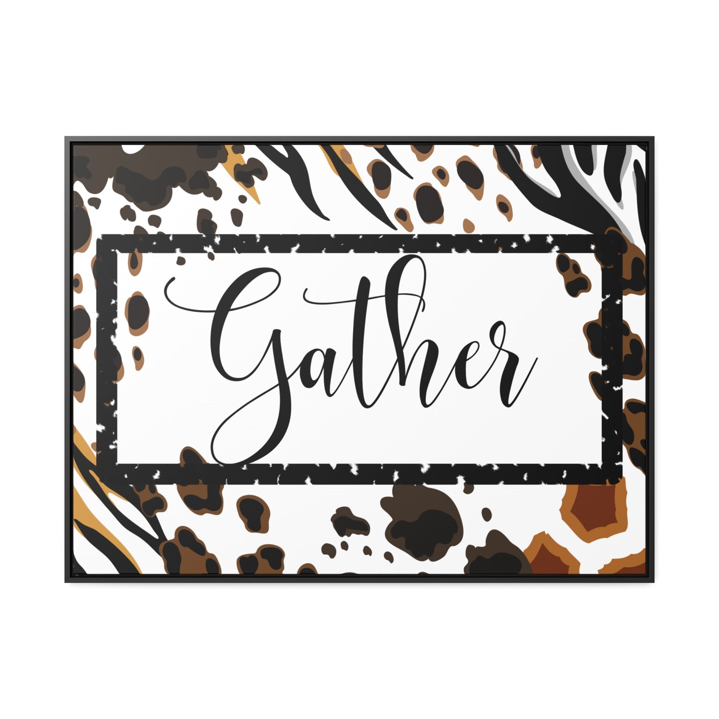 Christian Wall Art: Gather (Floating Frame)