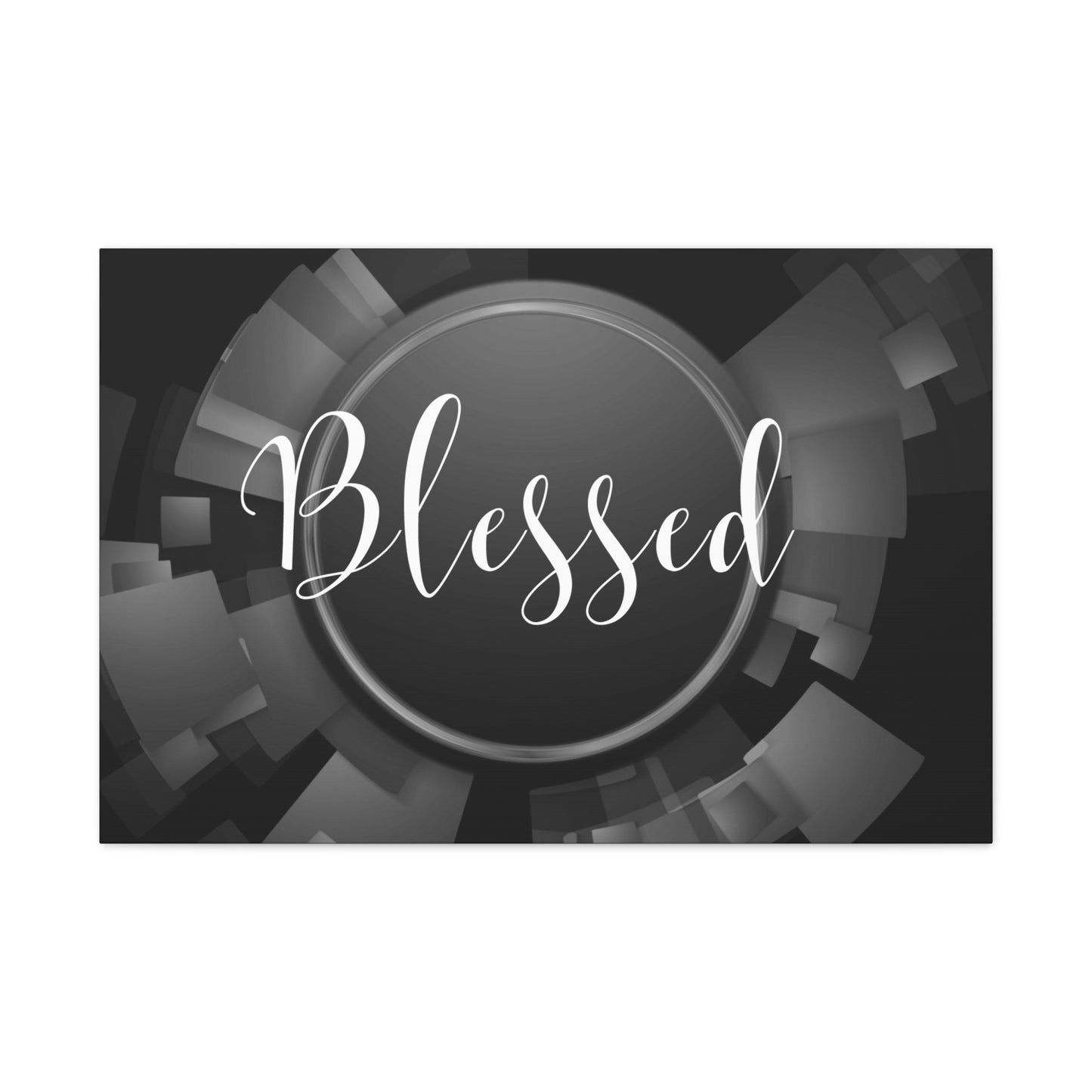 Christian Wall Art: Blessed (Wood Frame Ready to Hang)