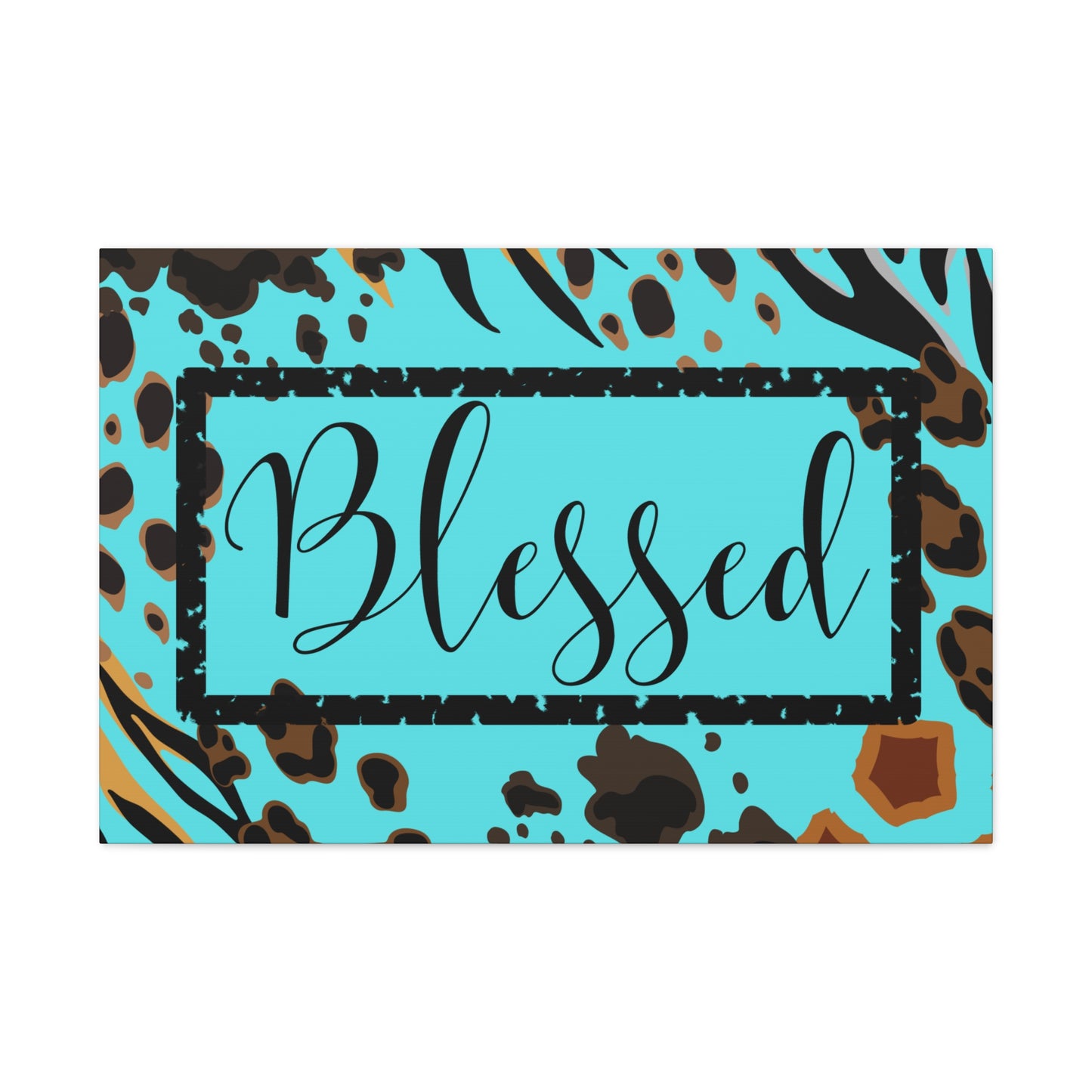 Christian Wall Art: Blessed (Wood Frame Ready to Hang)