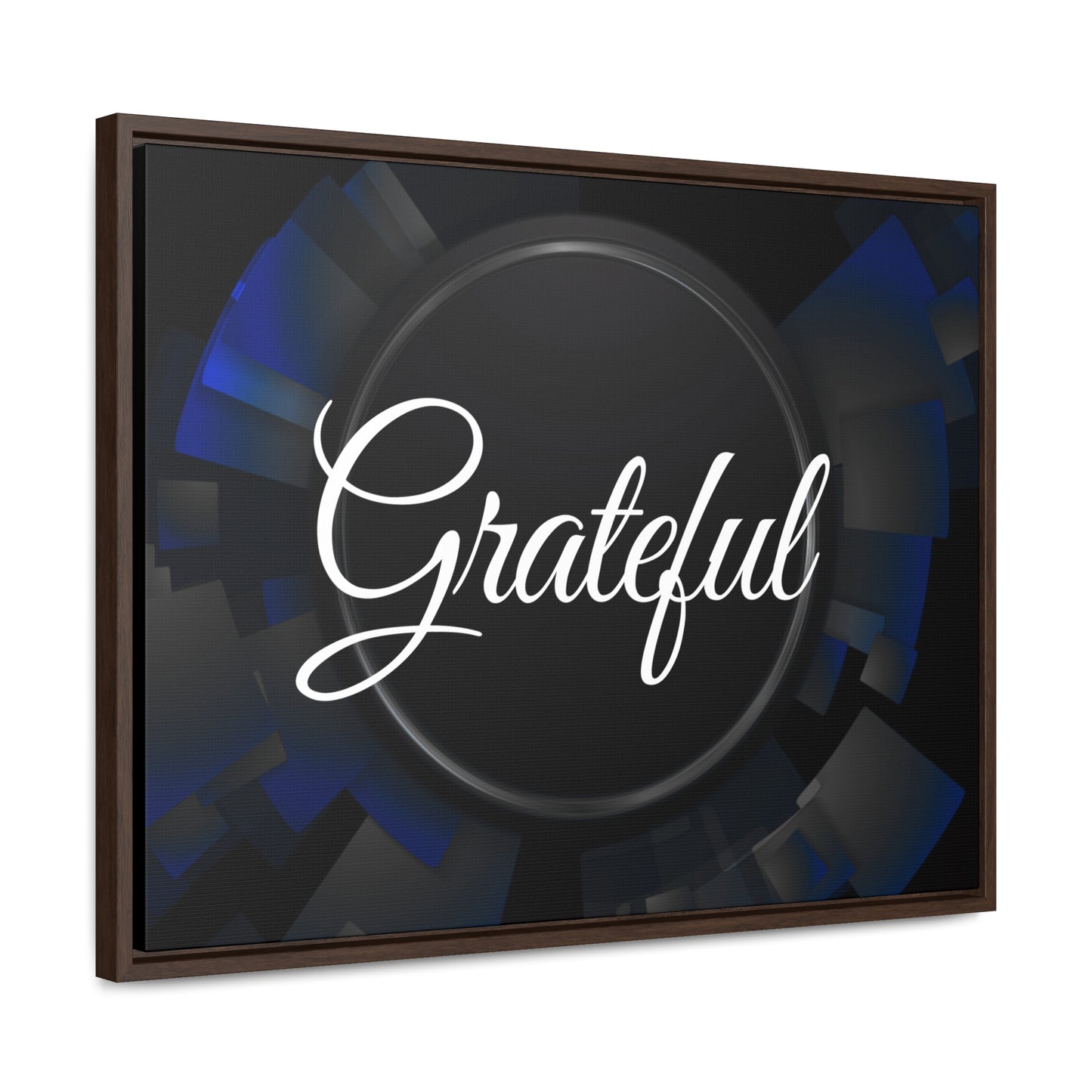 Christian Wall Art: Grateful (Floating Frame)