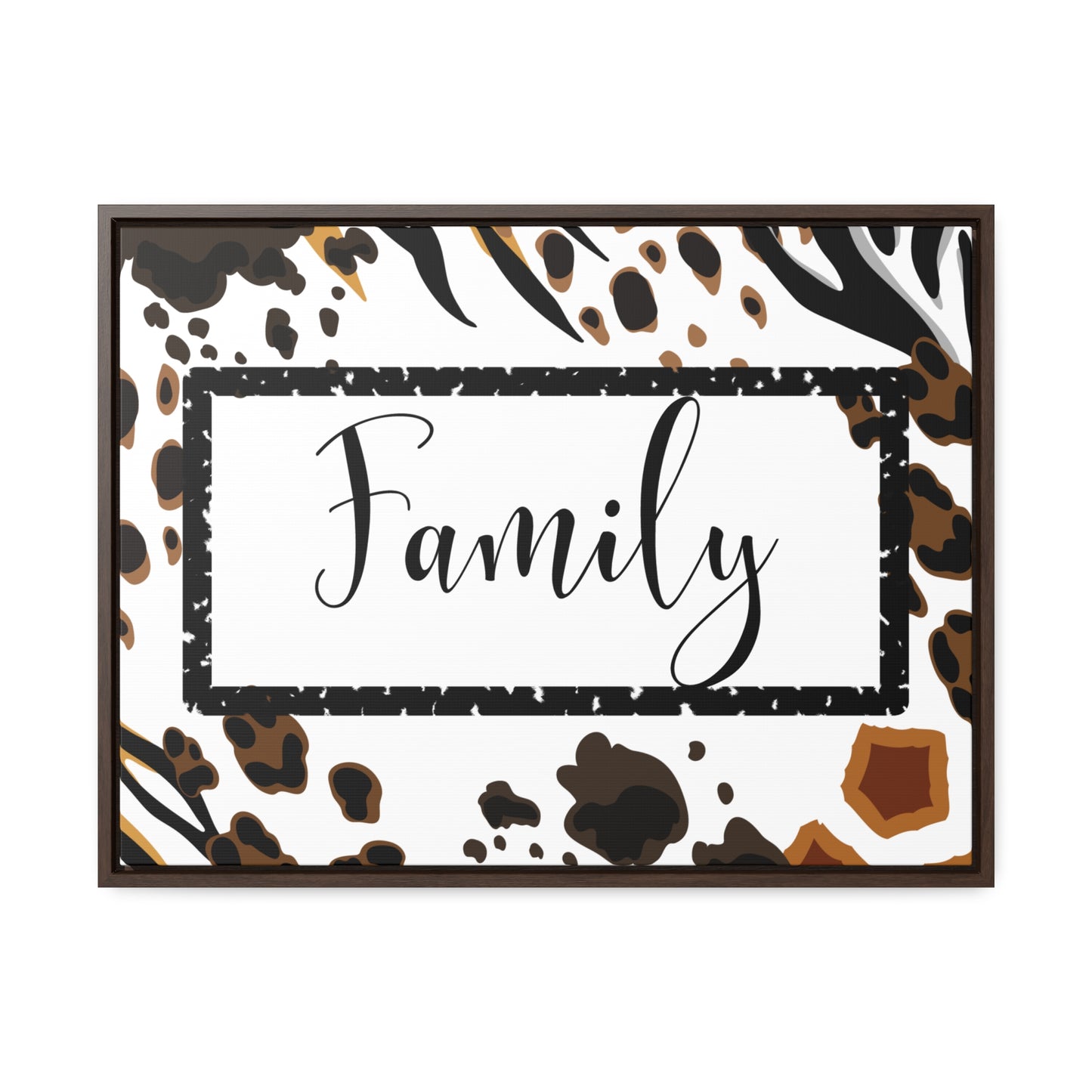 Christian Wall Art: Family (Floating Frame)