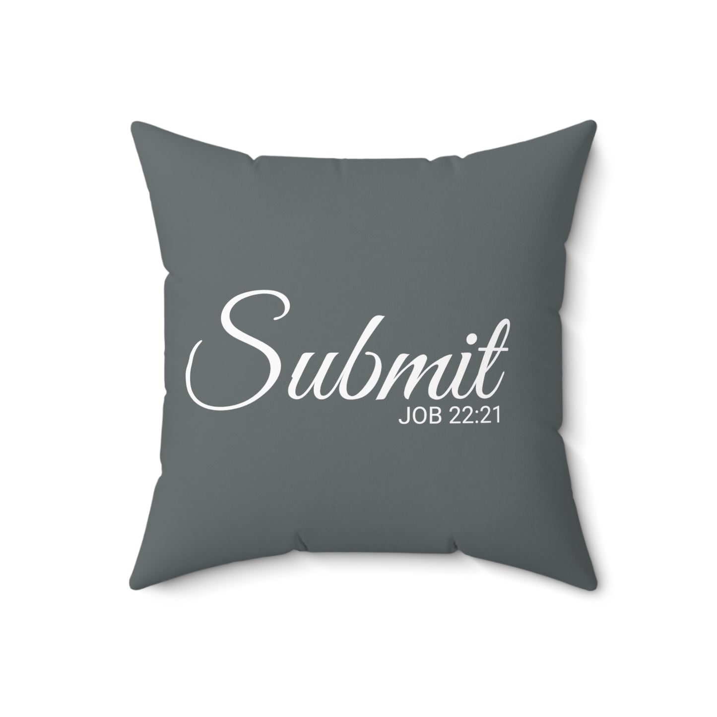 Scripture Submit Job 22:21 Bible Verse Throw Pillow