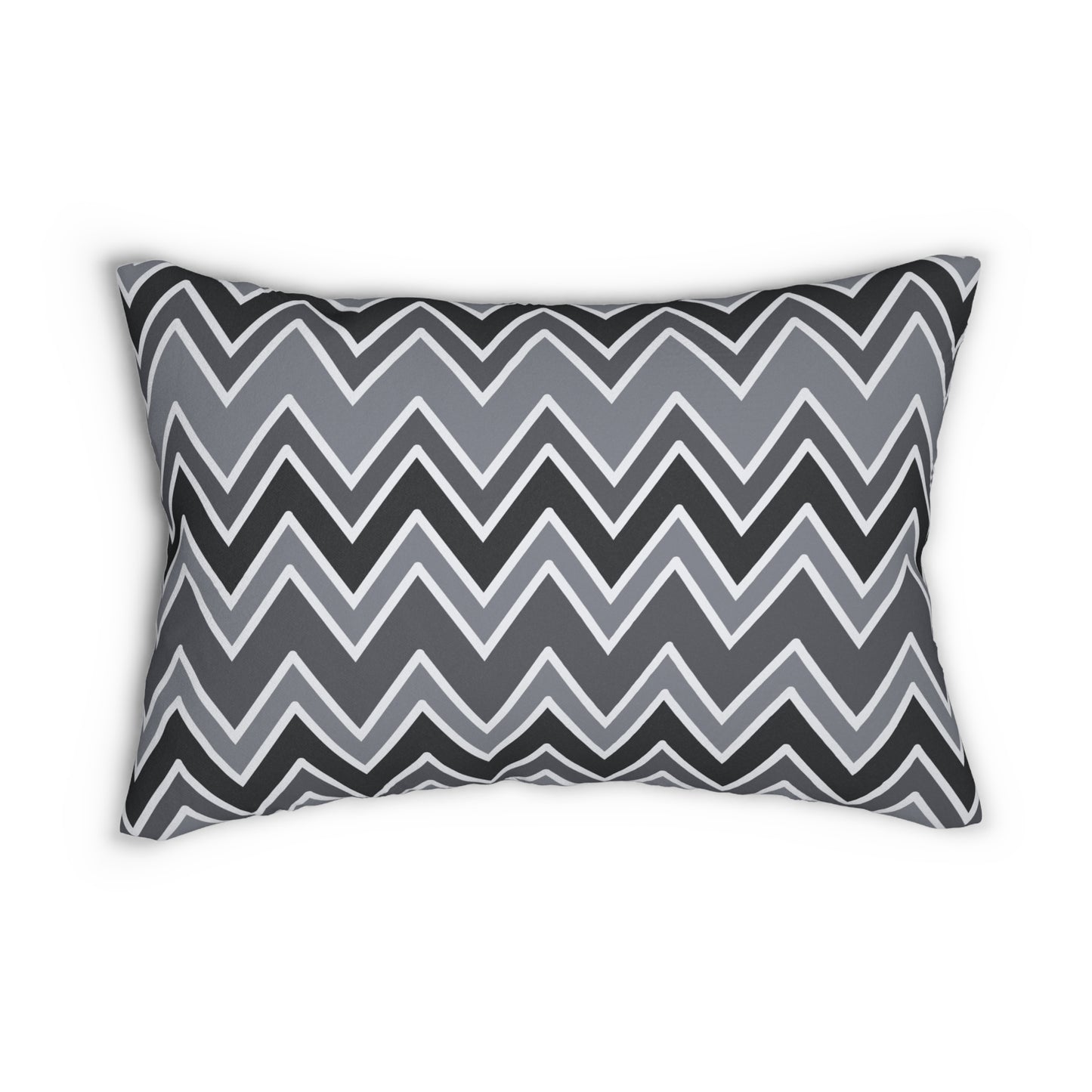 Almohada decorativa en zigzag multicolor