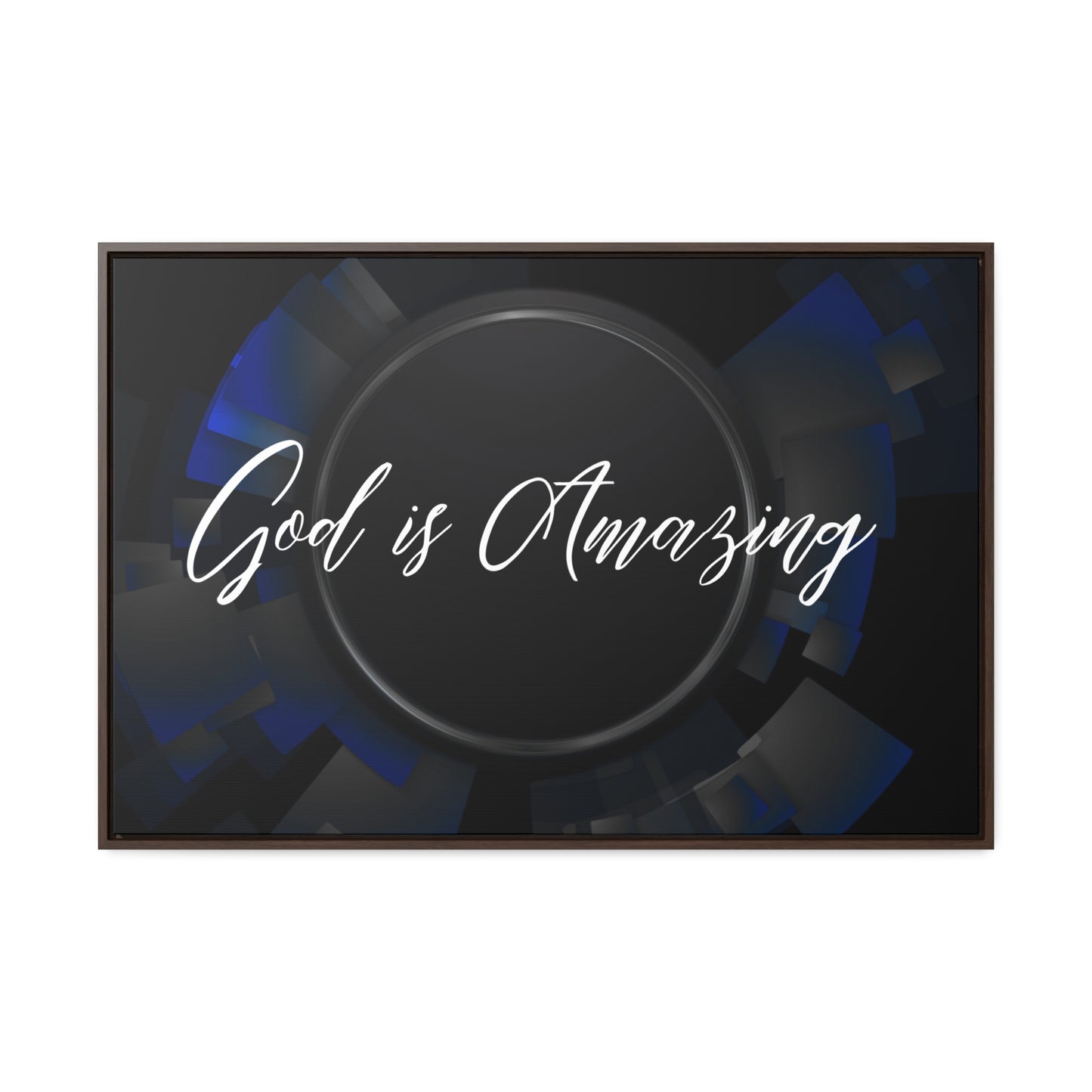 Christian Wall Art: God is Amazing (Floating Frame)