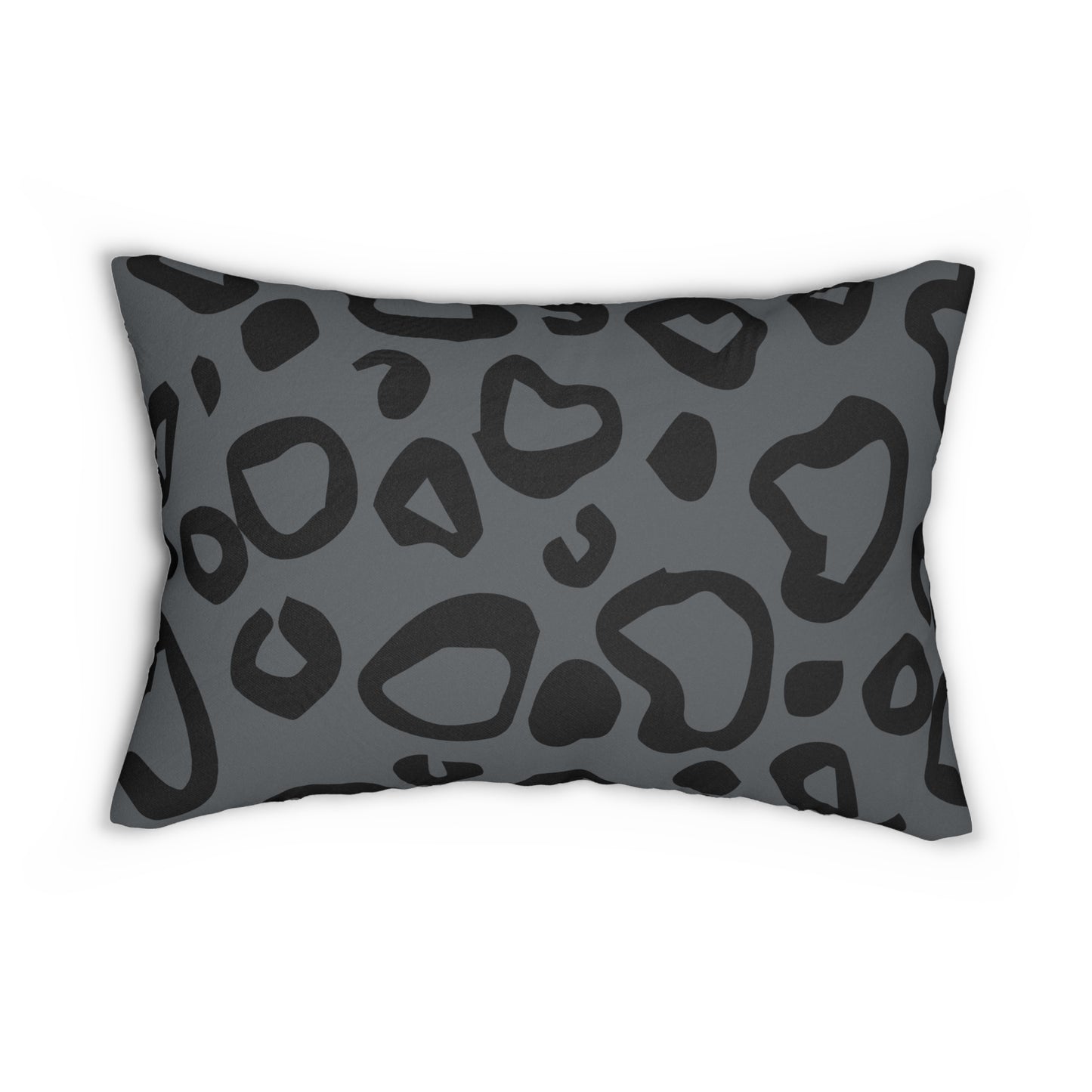 Leopard Print Gray Accent Pillow